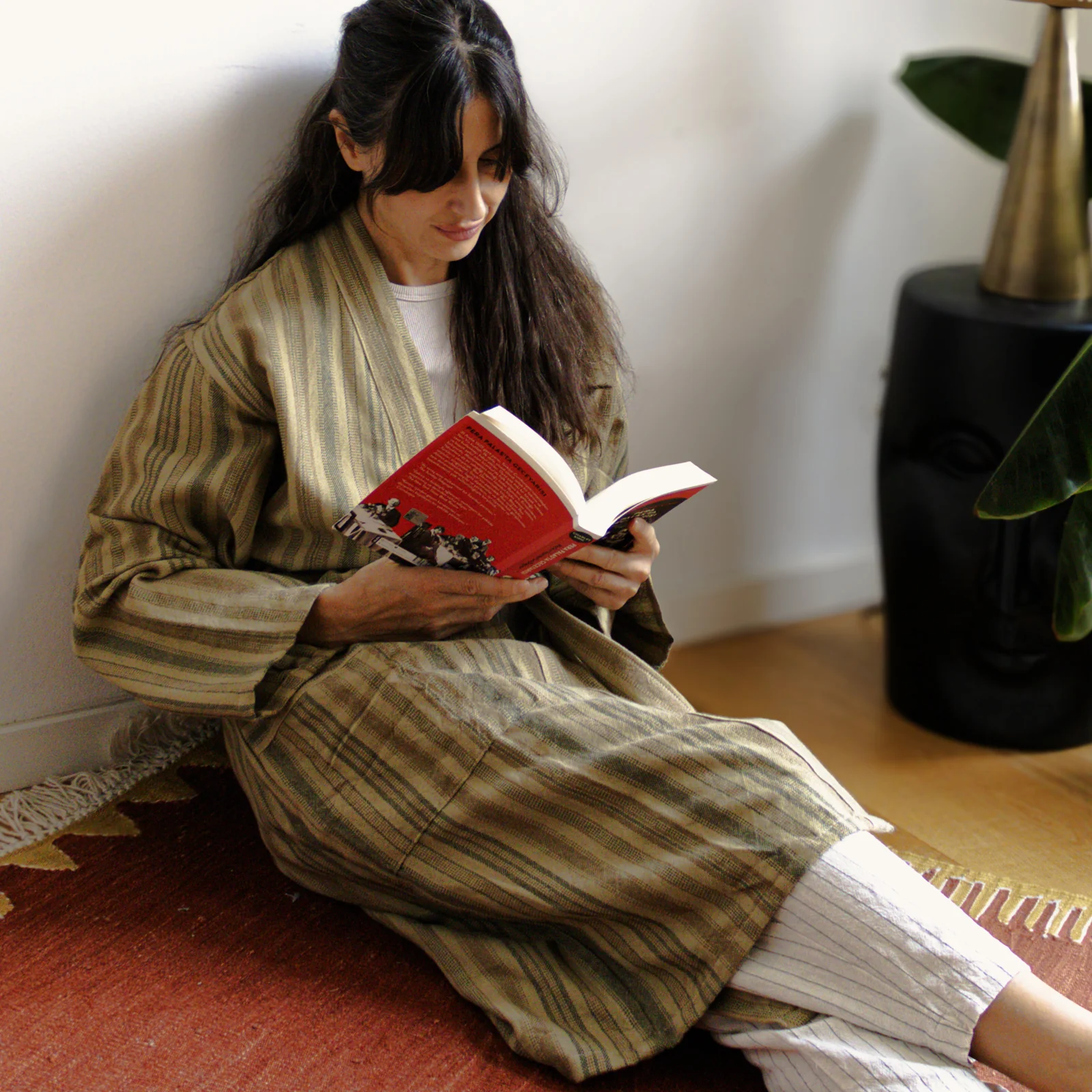 JUNGLE ROBE - Handgewebter Bademantel f��r luxuri?se Entspannung