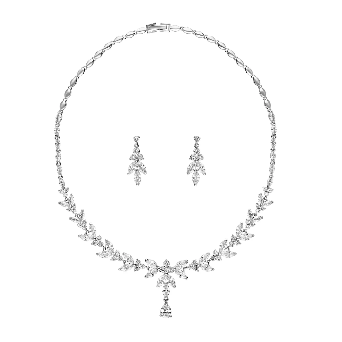 Amalia Simulated Diamond Necklace Set