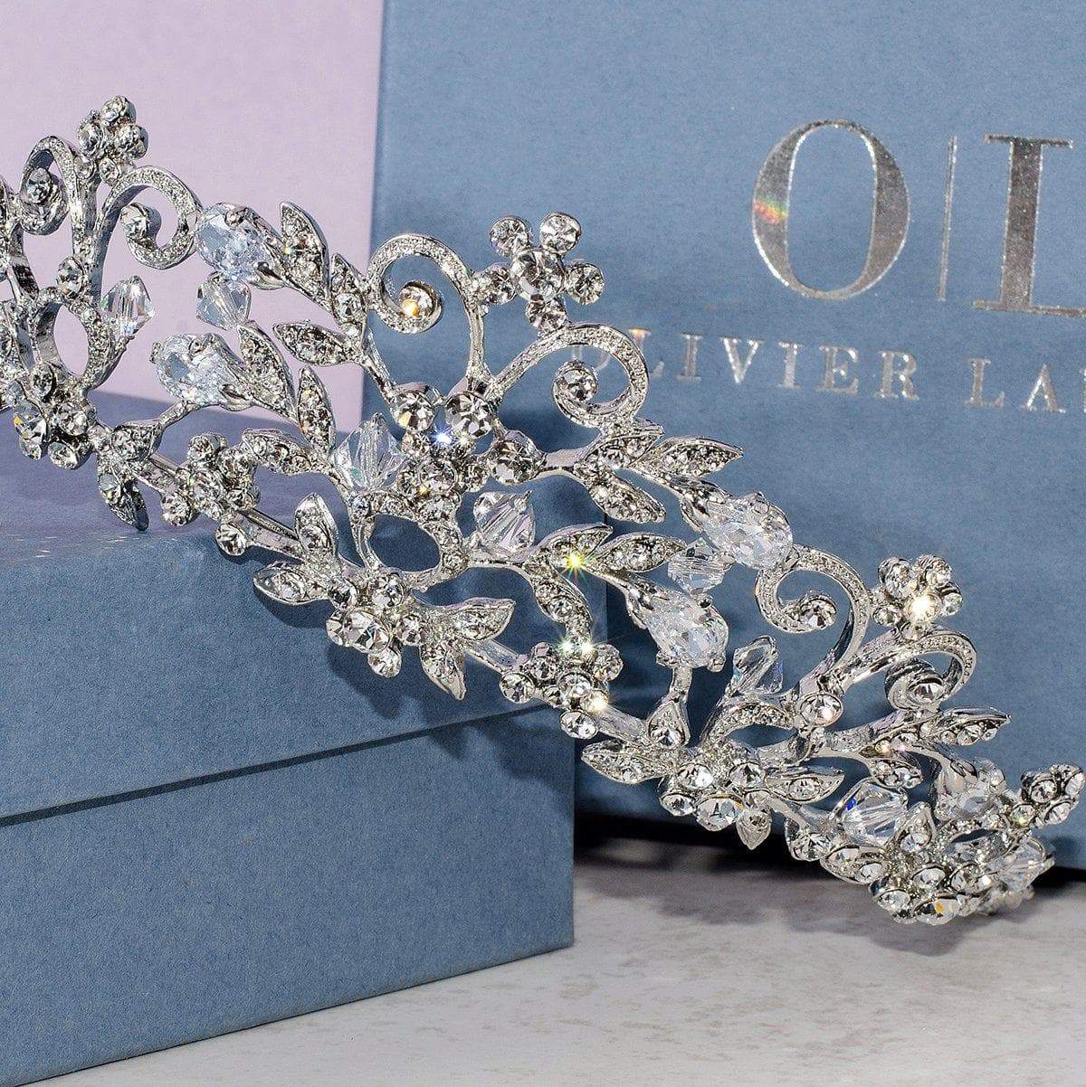Amalia Simulated Diamond Wedding Tiara