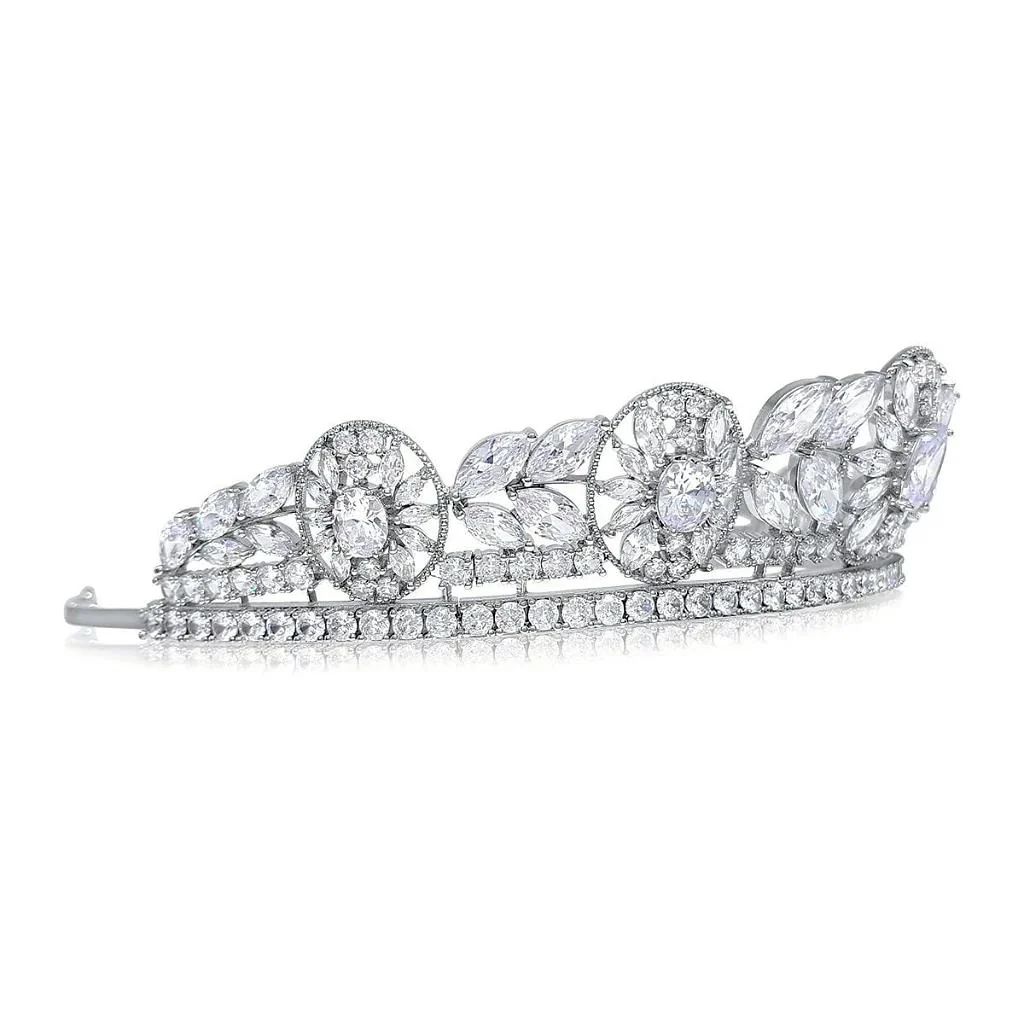 Adelaide Luxury Platinum Plated Tiara