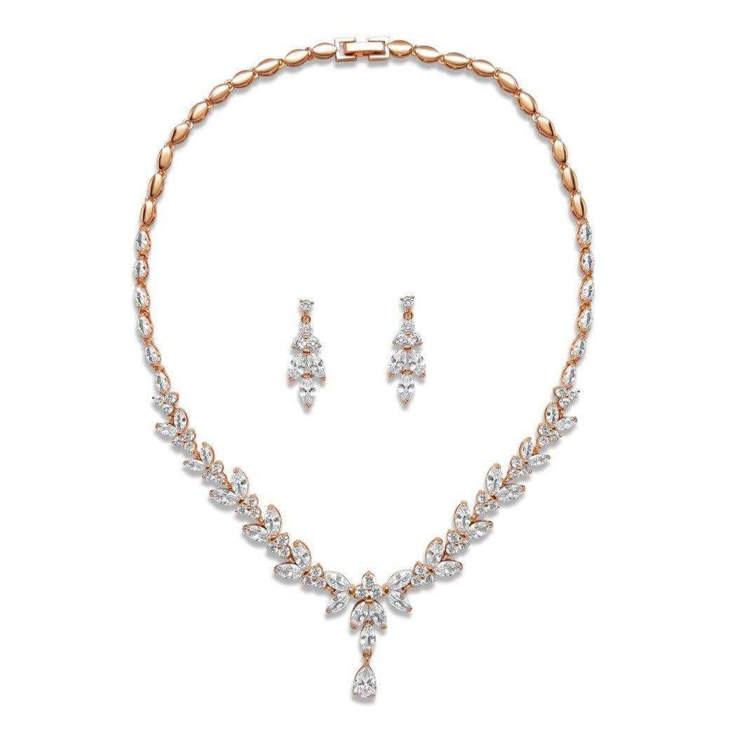 Amalia Simulated Diamond Necklace Set