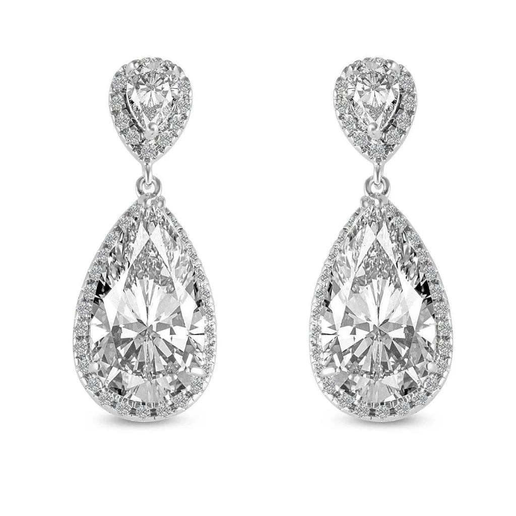 Abbie Silver Cubic Zirconia Earrings