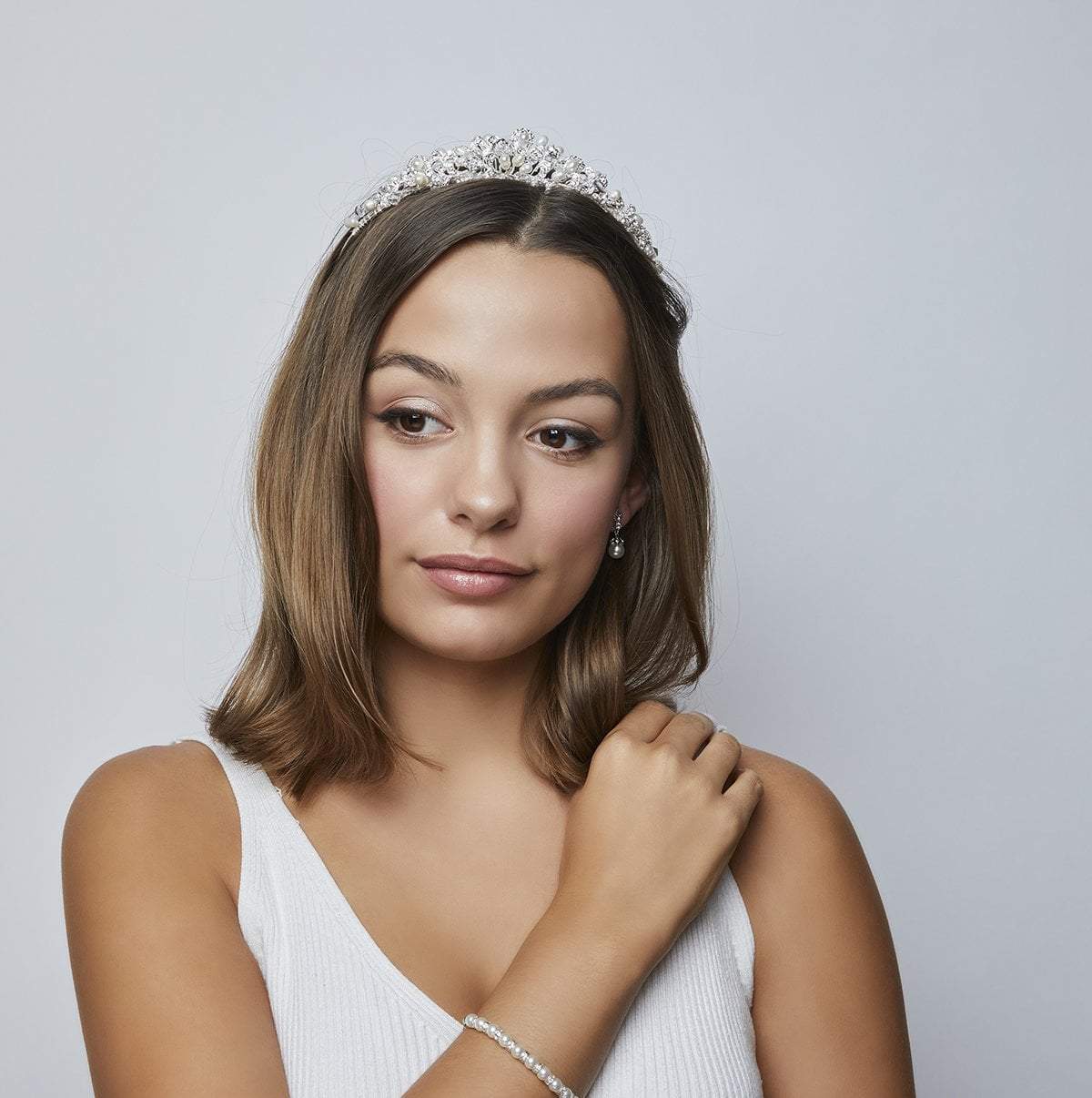 Kensington Silver Freshwater Pearl Tiara