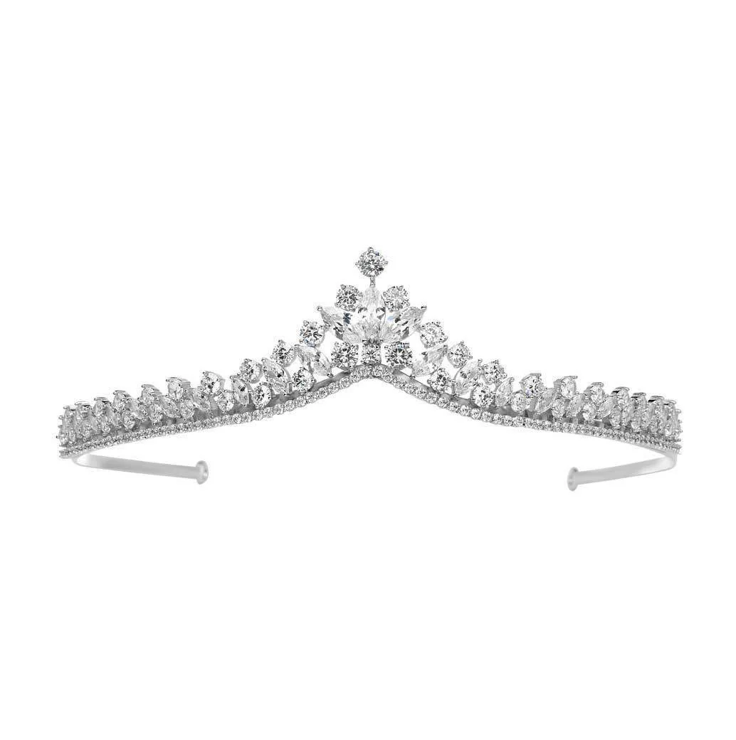 Alicia Simulated Diamond Tiara