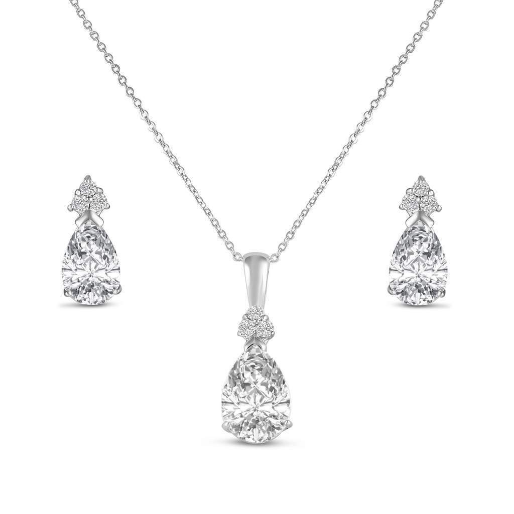 Amelia Diamante Pendant Set
