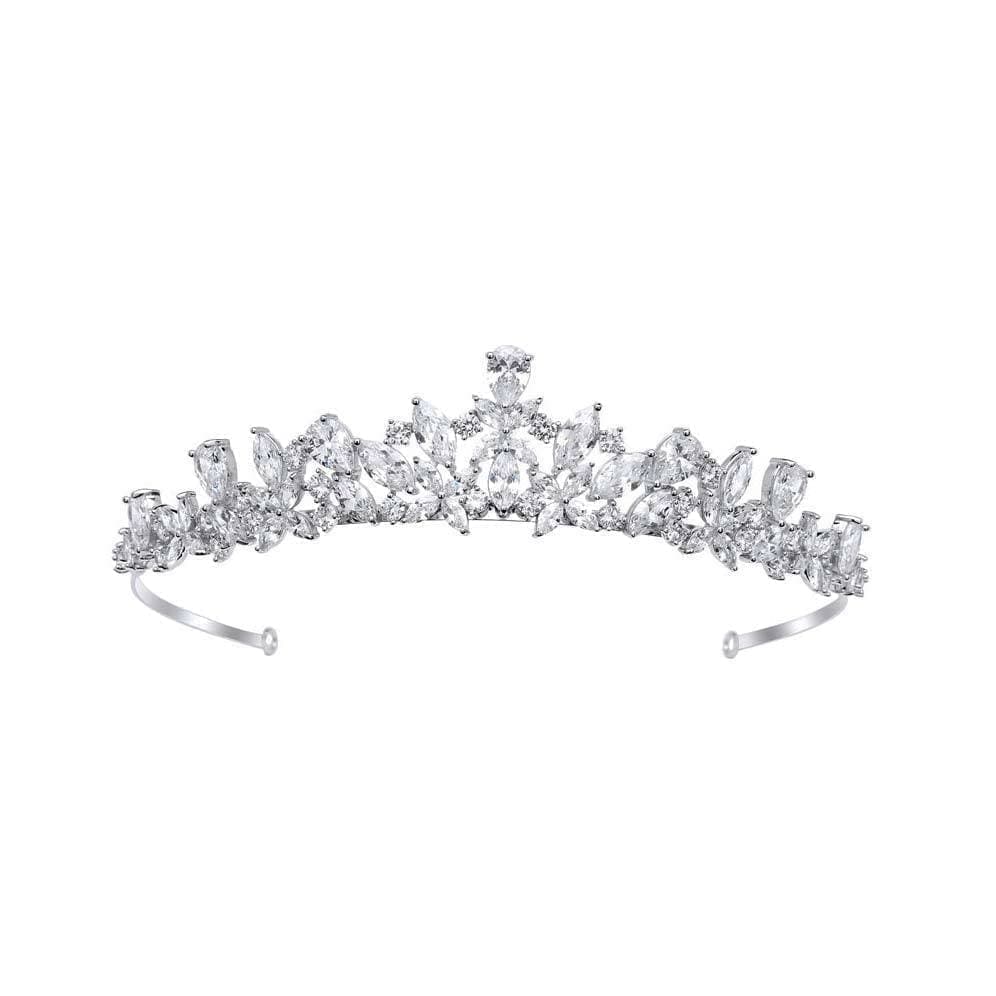 Flora Simulated Diamond Tiara