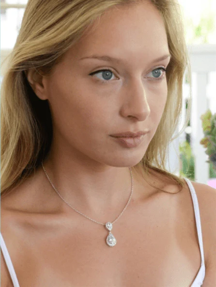 Amalia Simulated Diamond Pendant