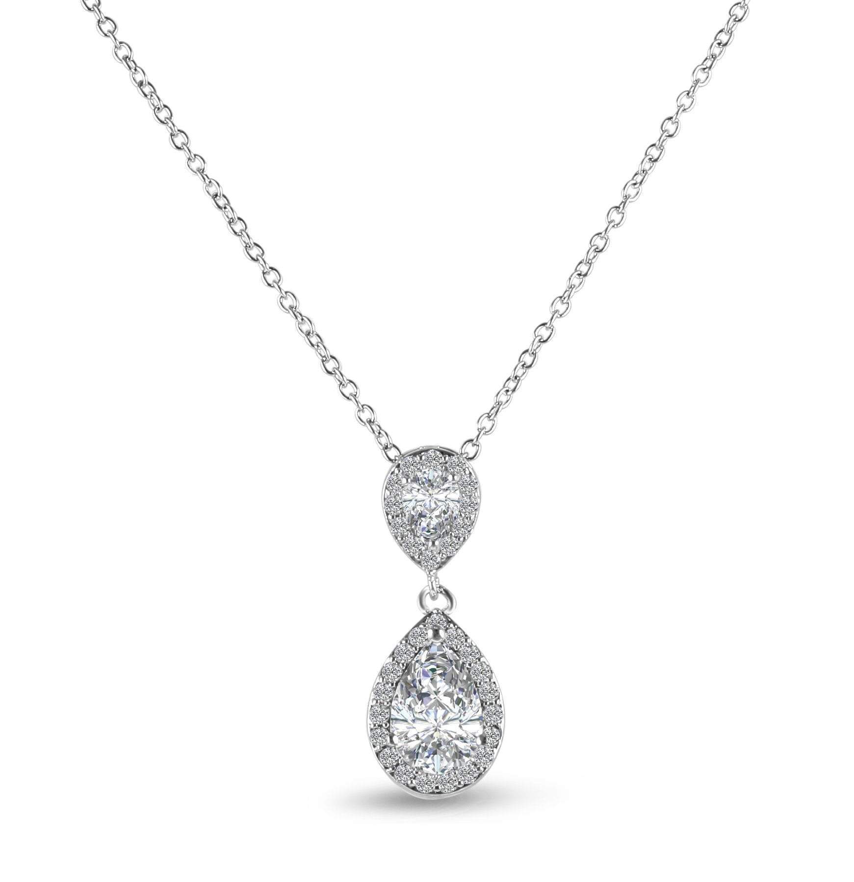 Amalia Simulated Diamond Pendant