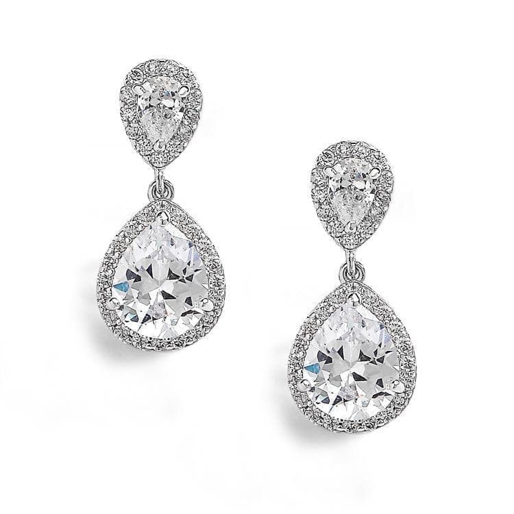 Amalia Cubic Zirconia Wedding Earrings | Best Seller!