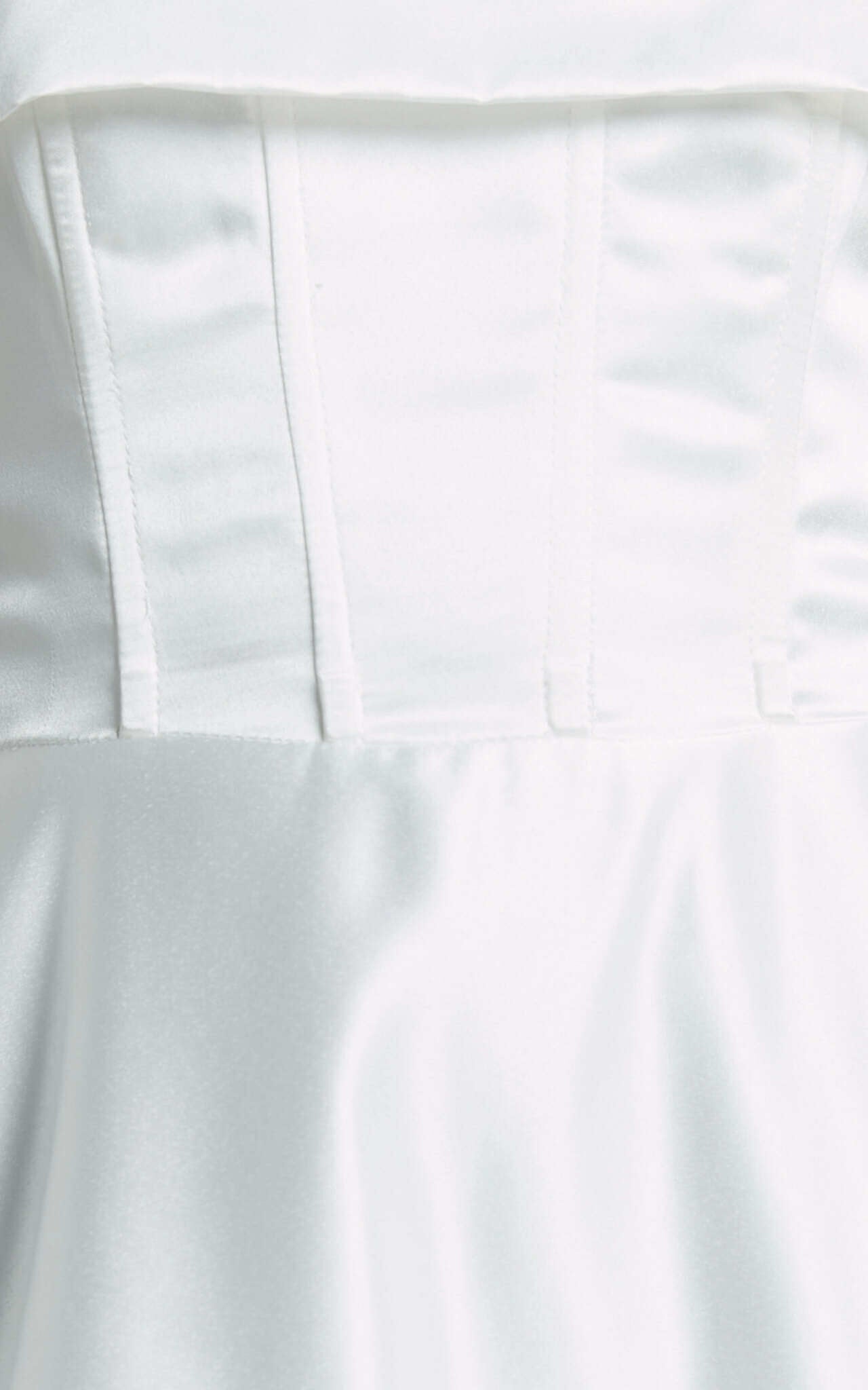 Romilly Midi Dress - Strapless Fit & Flare in Ivory