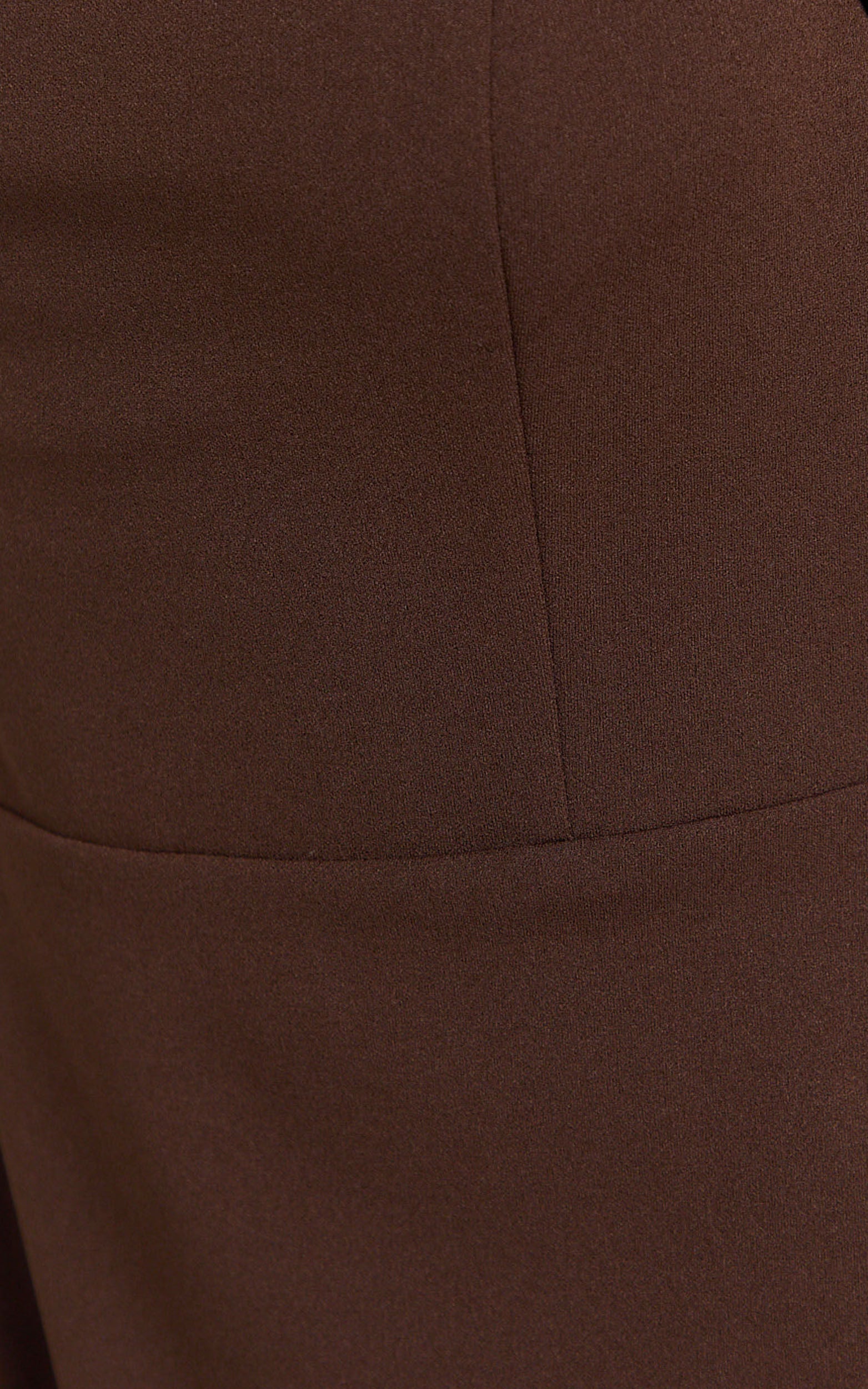 Salome Midi Dress - Halter Neck Column Dress in Chocolate