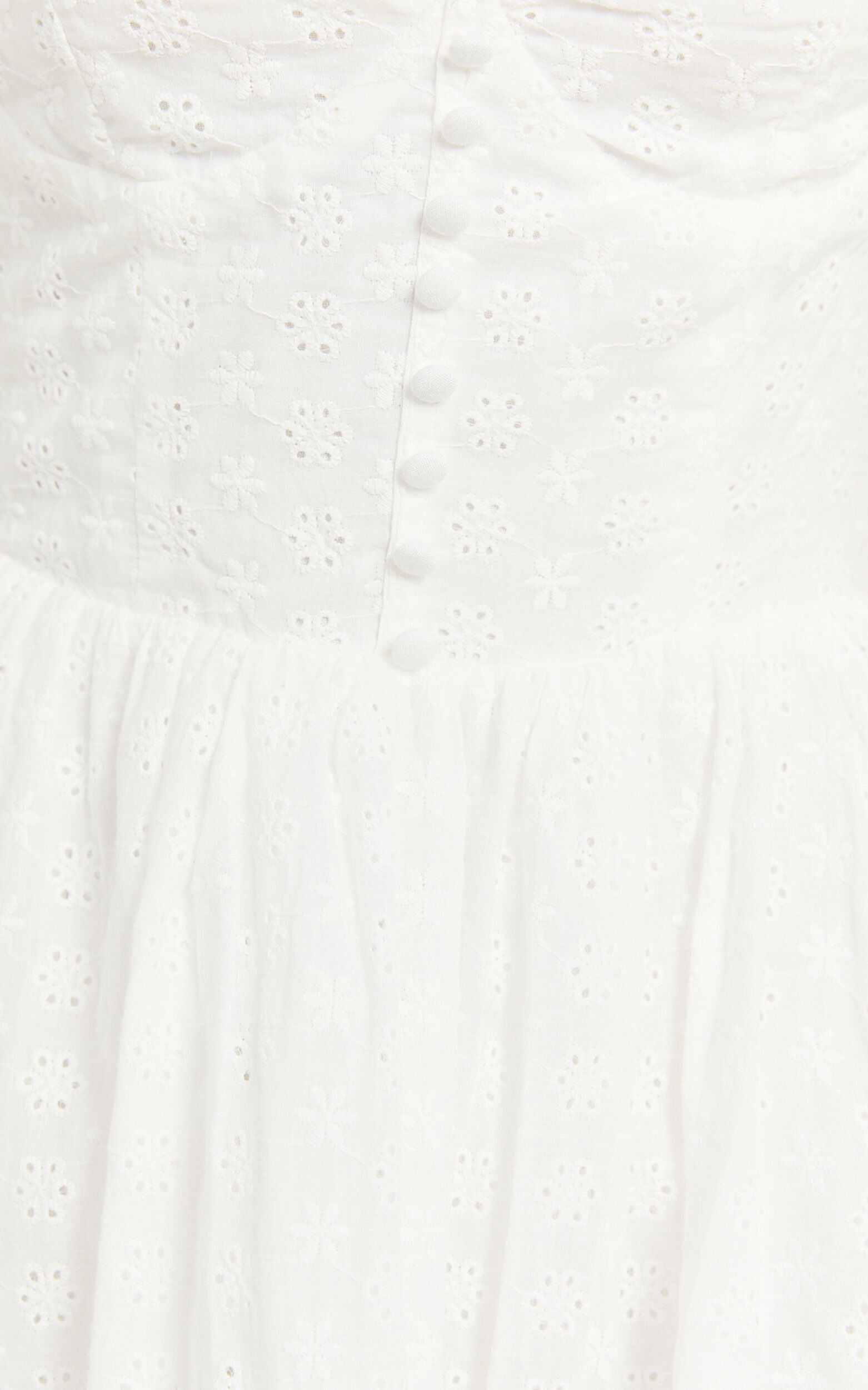 Jinky Mini Dress - Lace Detail Sweetheart Neckline Mini Dress in White