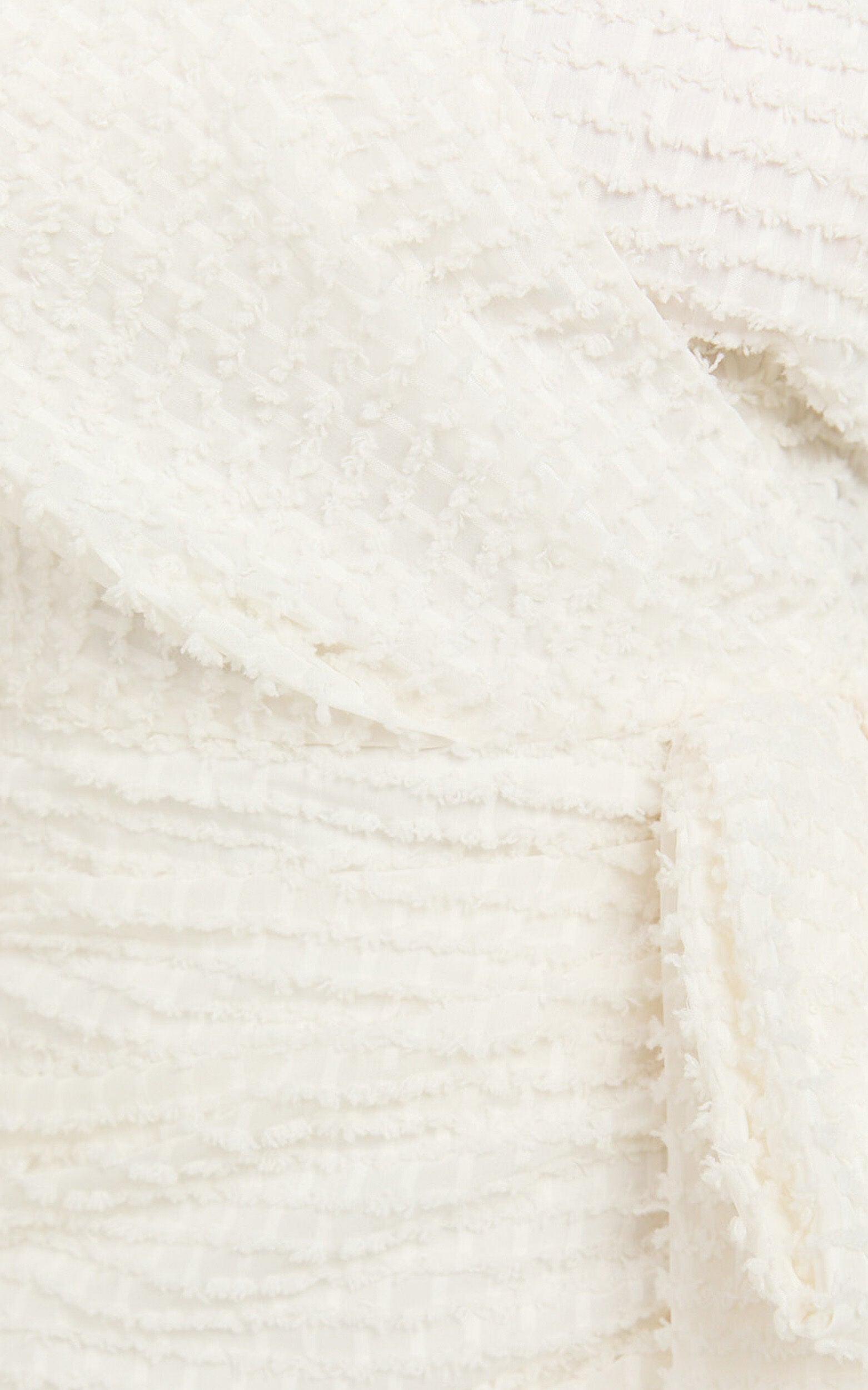 Elisa Mini Dress - One Shoulder Wrap Skirt Bow Detail Dress in Cream