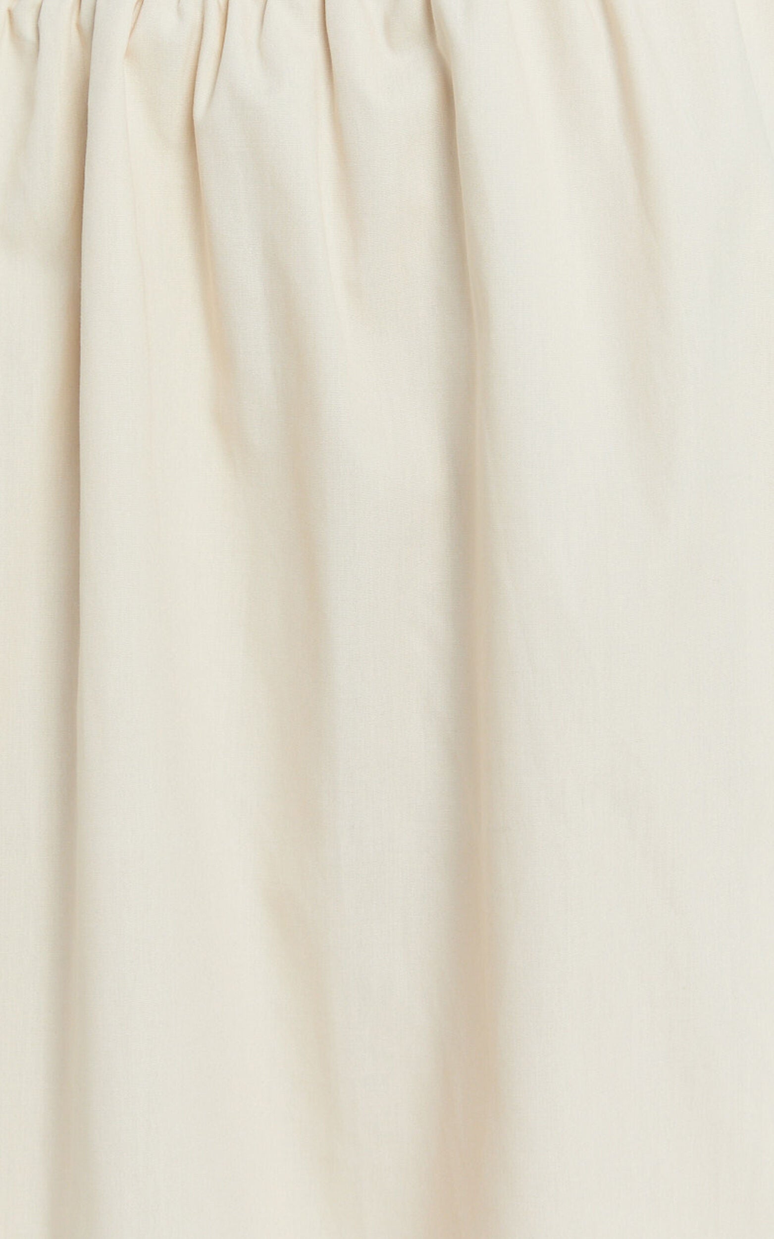 Hermi Midi Dress - Ribbed Bodice V Neck Dress in Cream