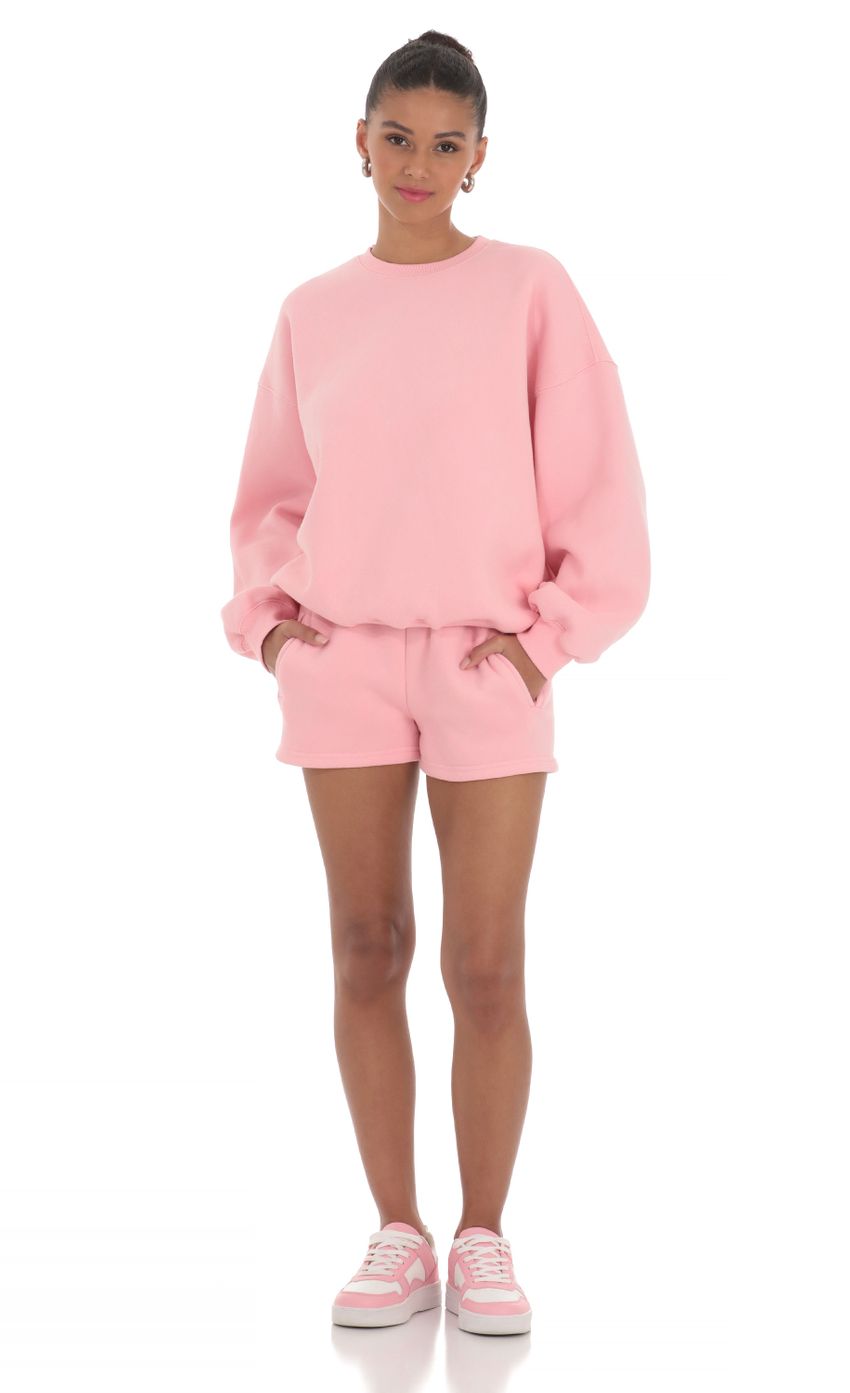 Fleece Jumper in Blush