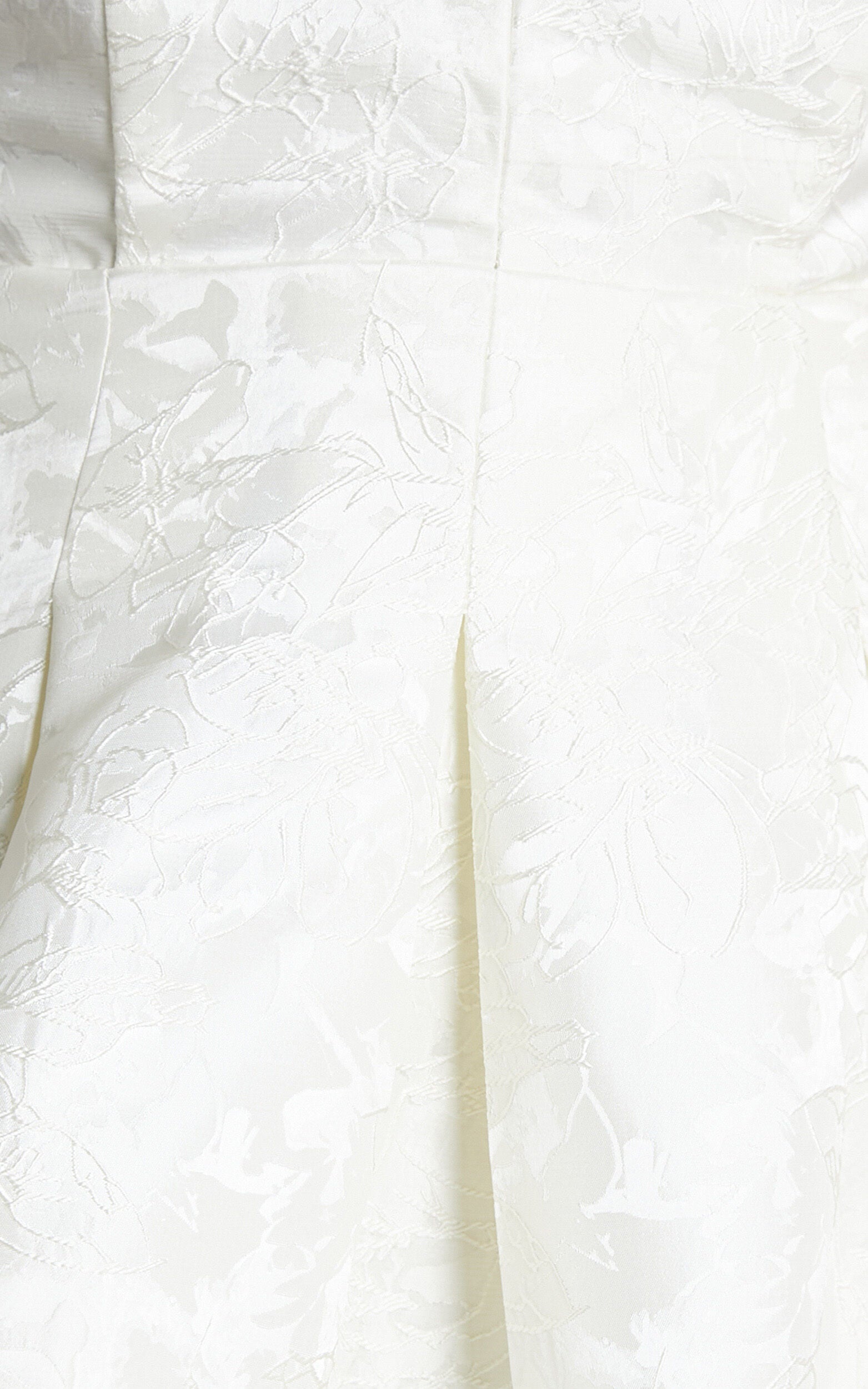 Gemima Mini Dress - Strappy Plunge Neck Fit and Flare Dress in White