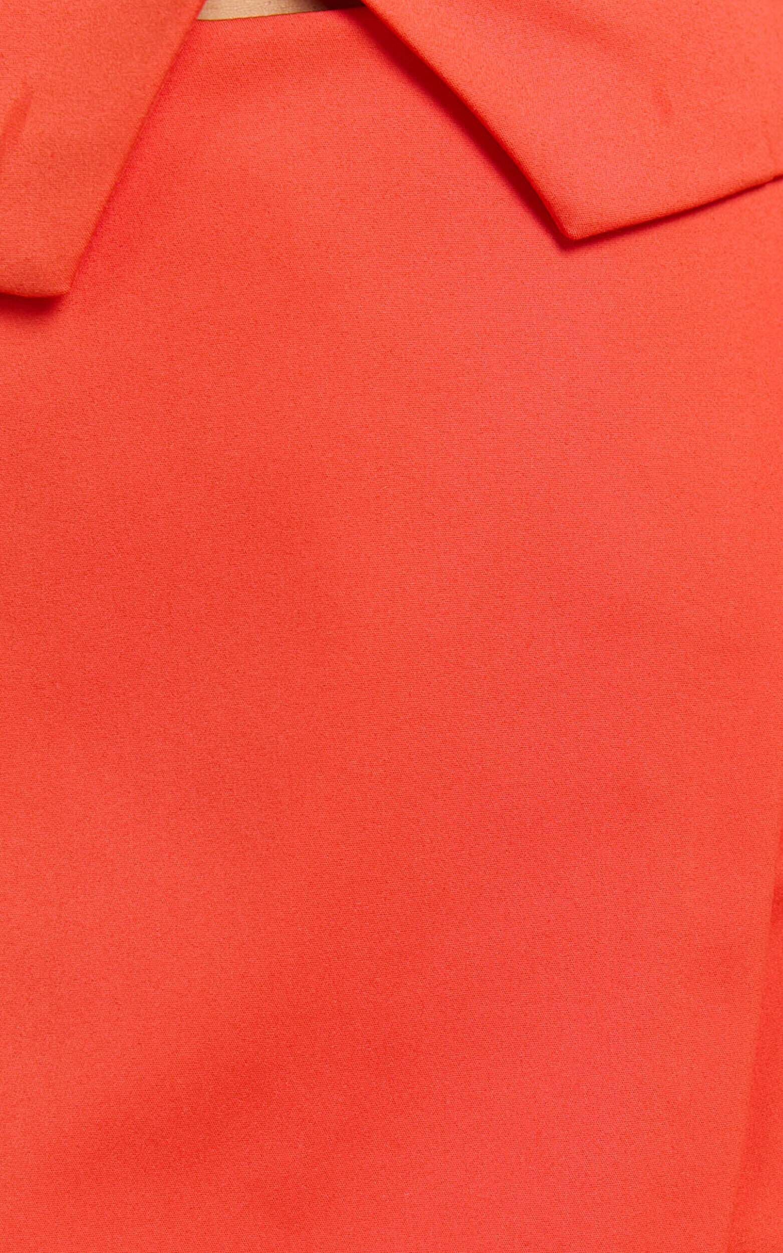 Kai Skort - Mid Waisted Cross Over Skort in Orange