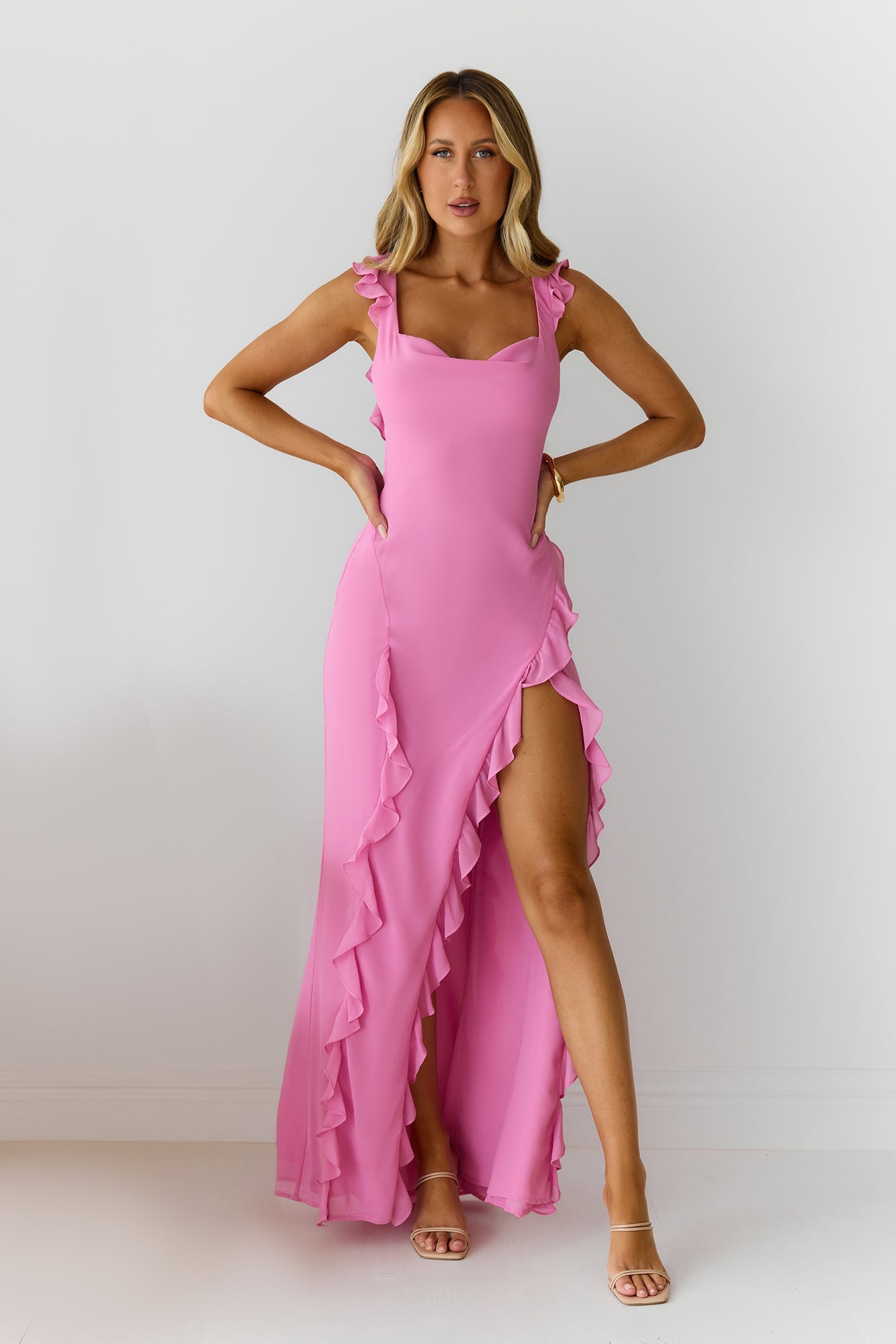 All Night Affair Maxi Dress Pink
