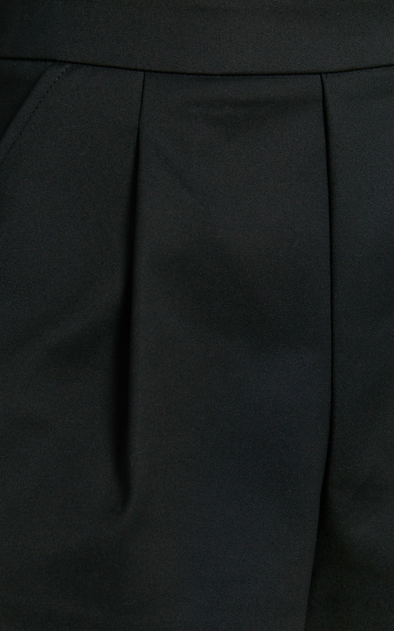 Florence Shorts - High Waist Mini Pleated Shorts in Black