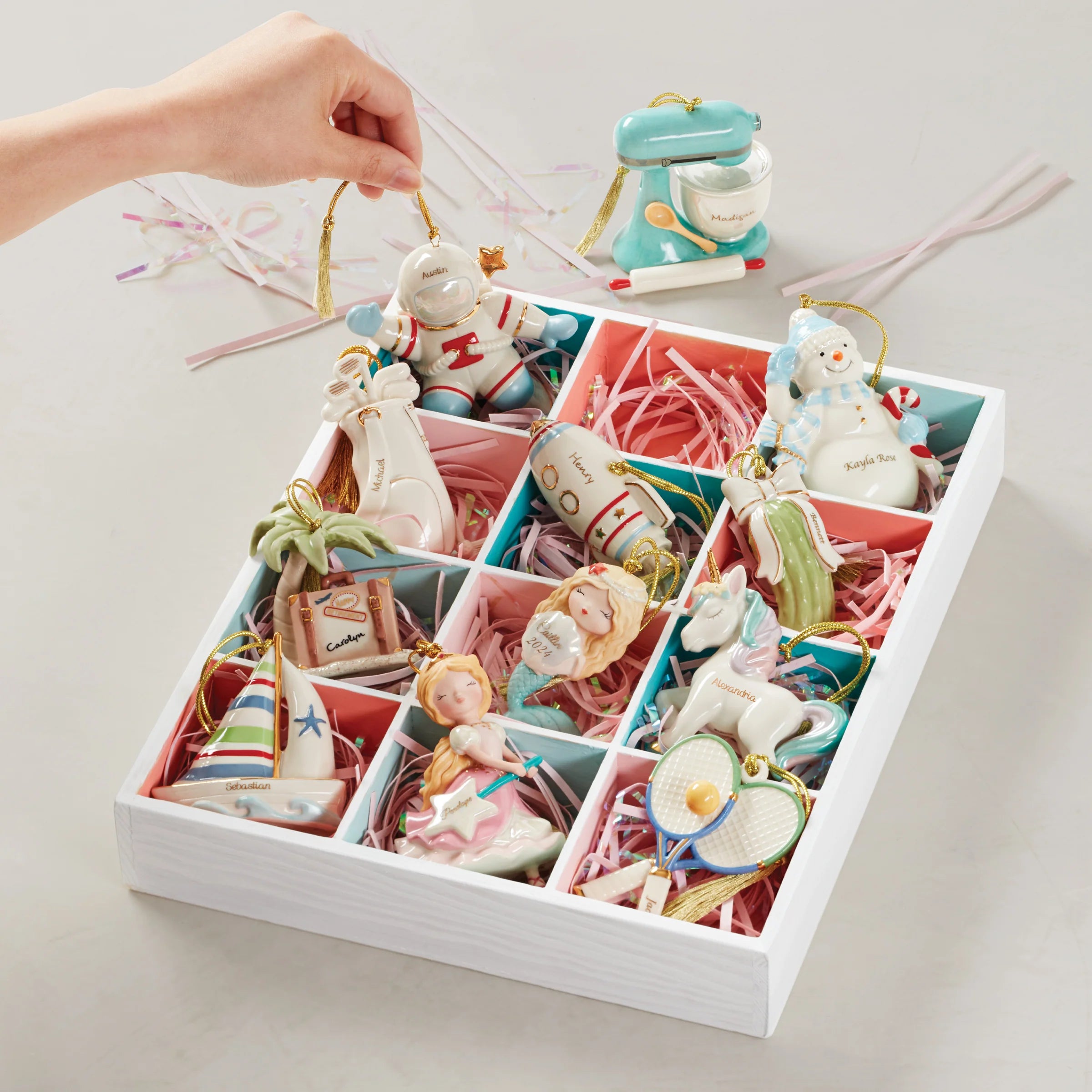 Personalized Space Ship Ornament