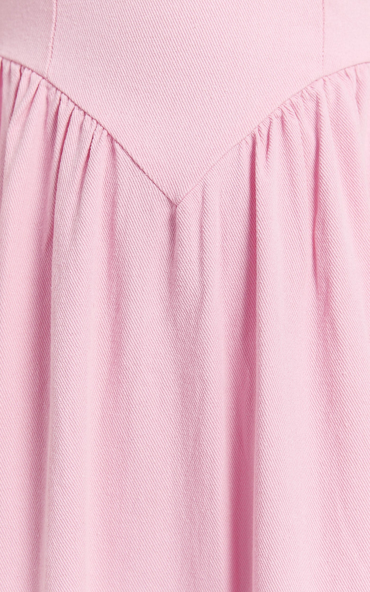 Rhaziya Midi Dress - Sleeveless Straight Neck Fit and Flare Dress in Pink