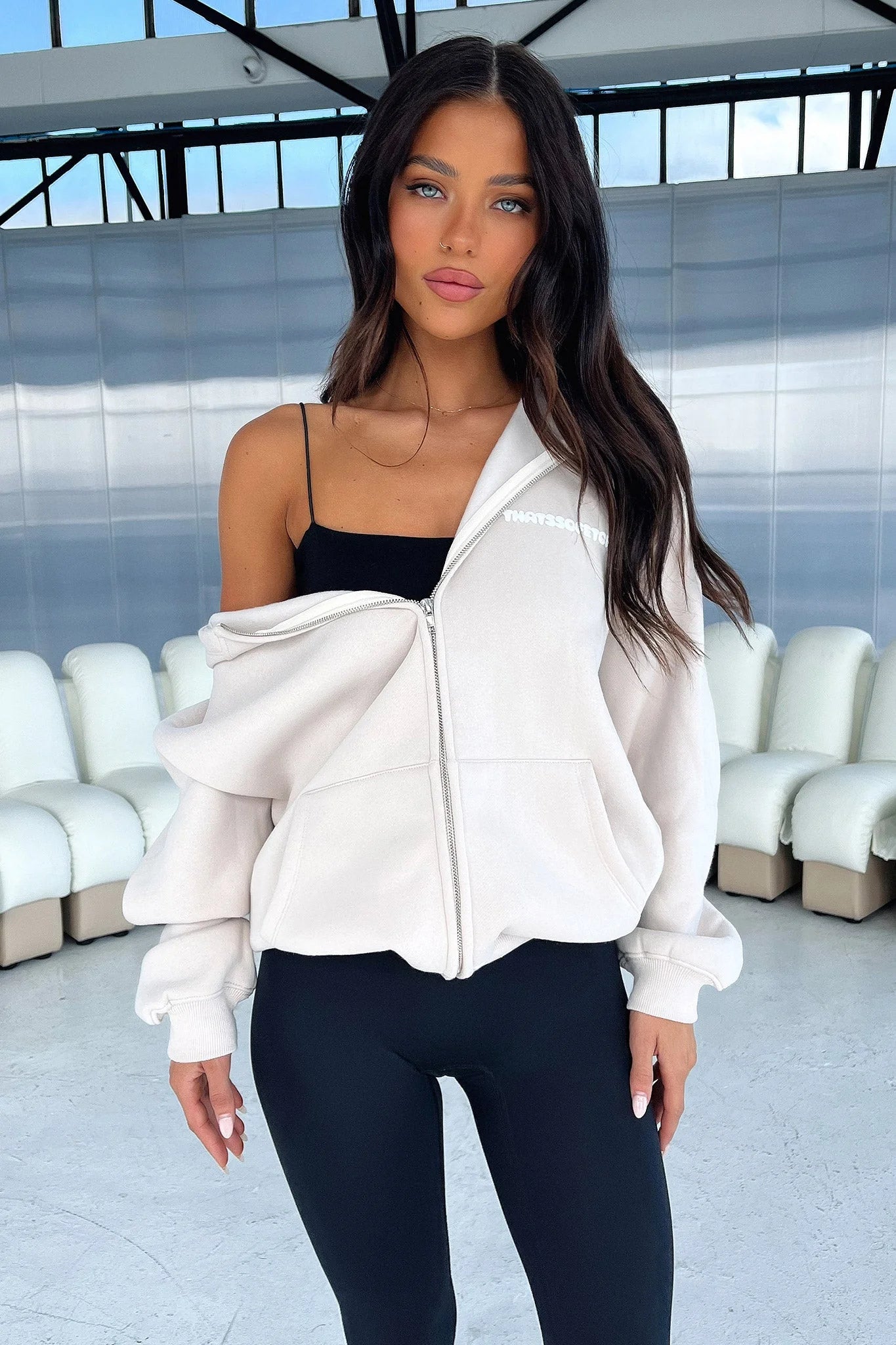 Series 3 Zip Up Hoodie - Beige