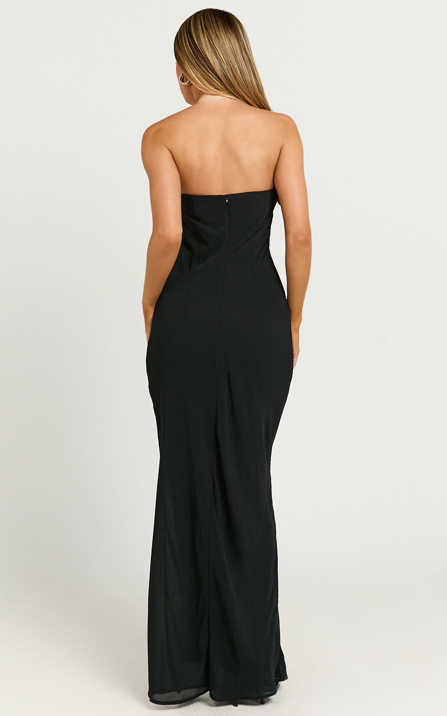 Runaway The Label - Maria Strapless Maxi Dress in Black