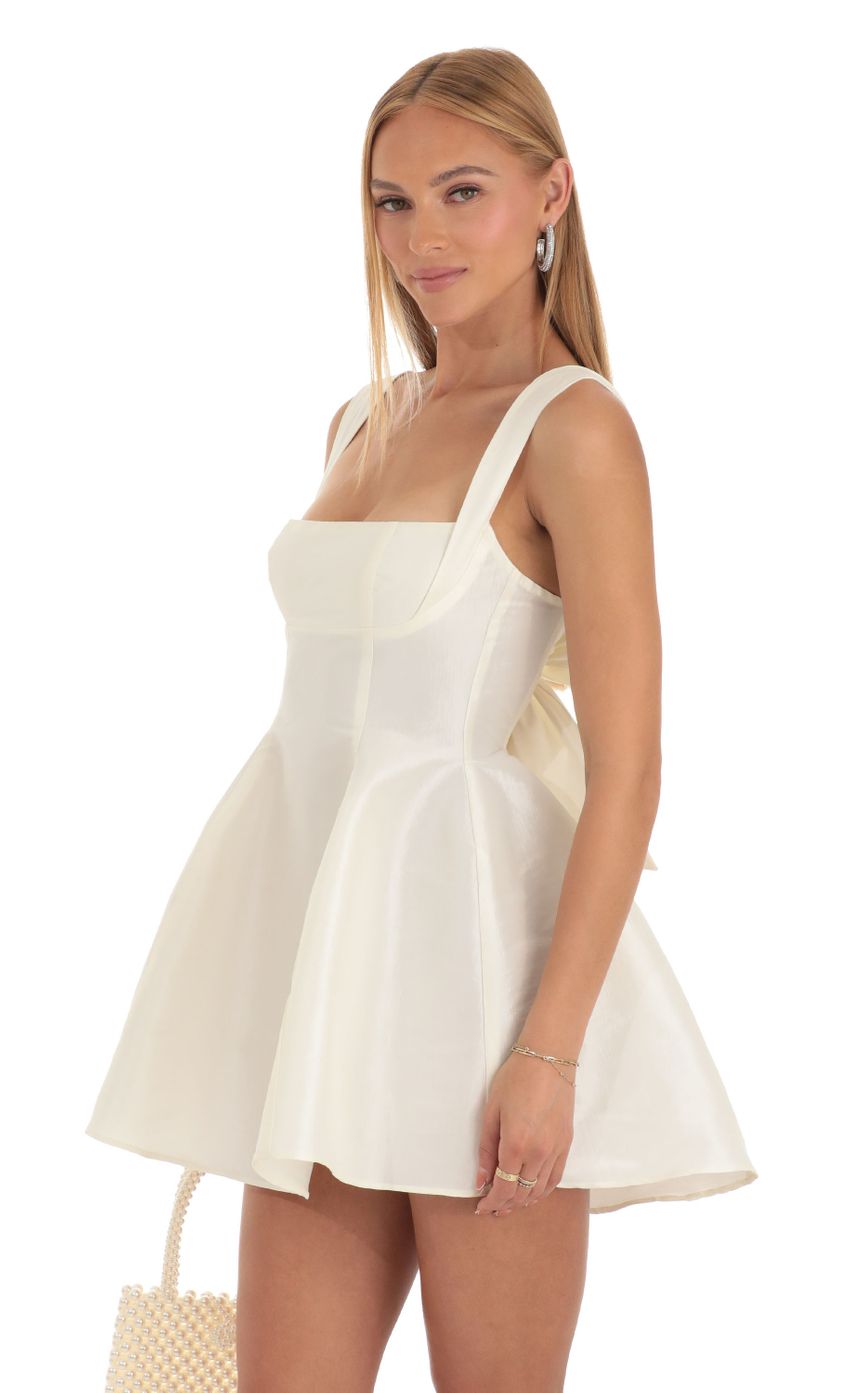 Fit and Flare Dress in Ivory