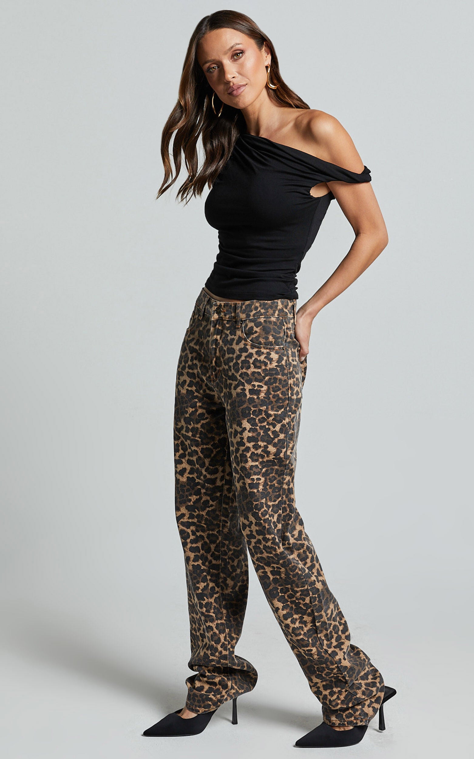 Lioness - Carmela Jeans in LEOPARD