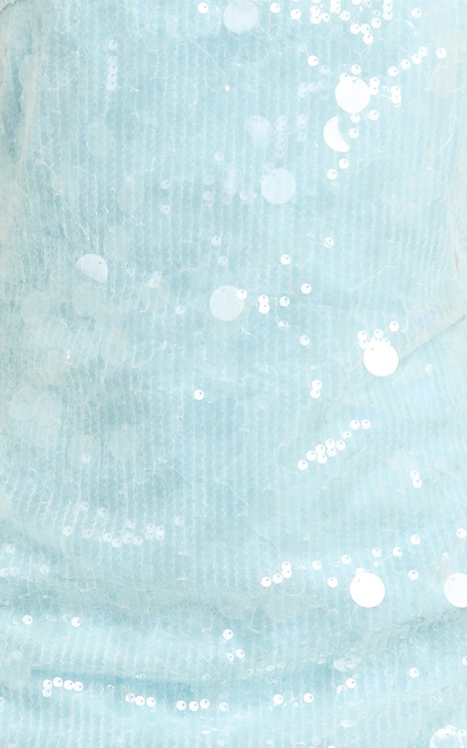 Rhonda Mini Dress Strapless Sequin Dress in Pale Blue