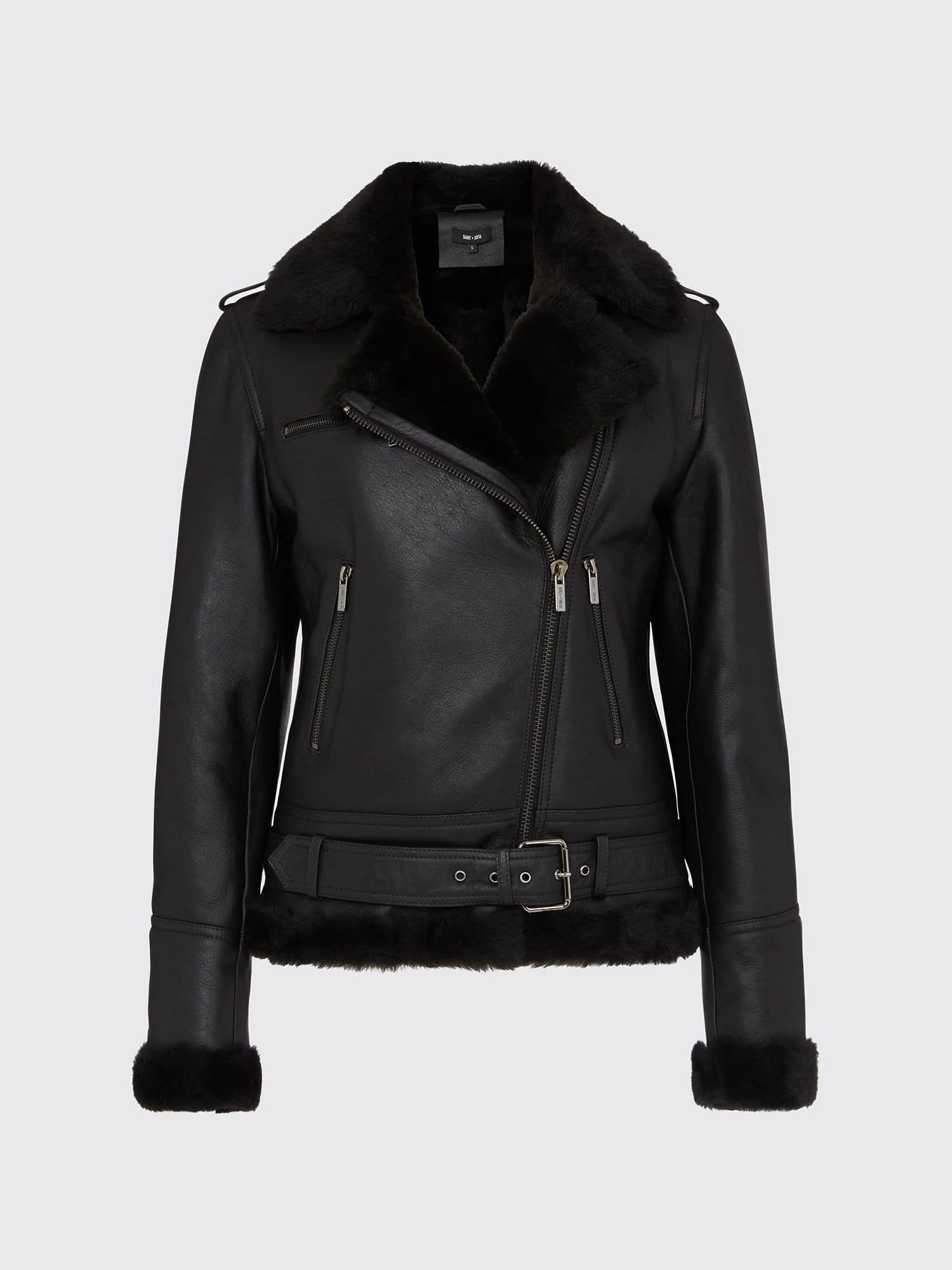 Spitfire Shearling Jacket - Black