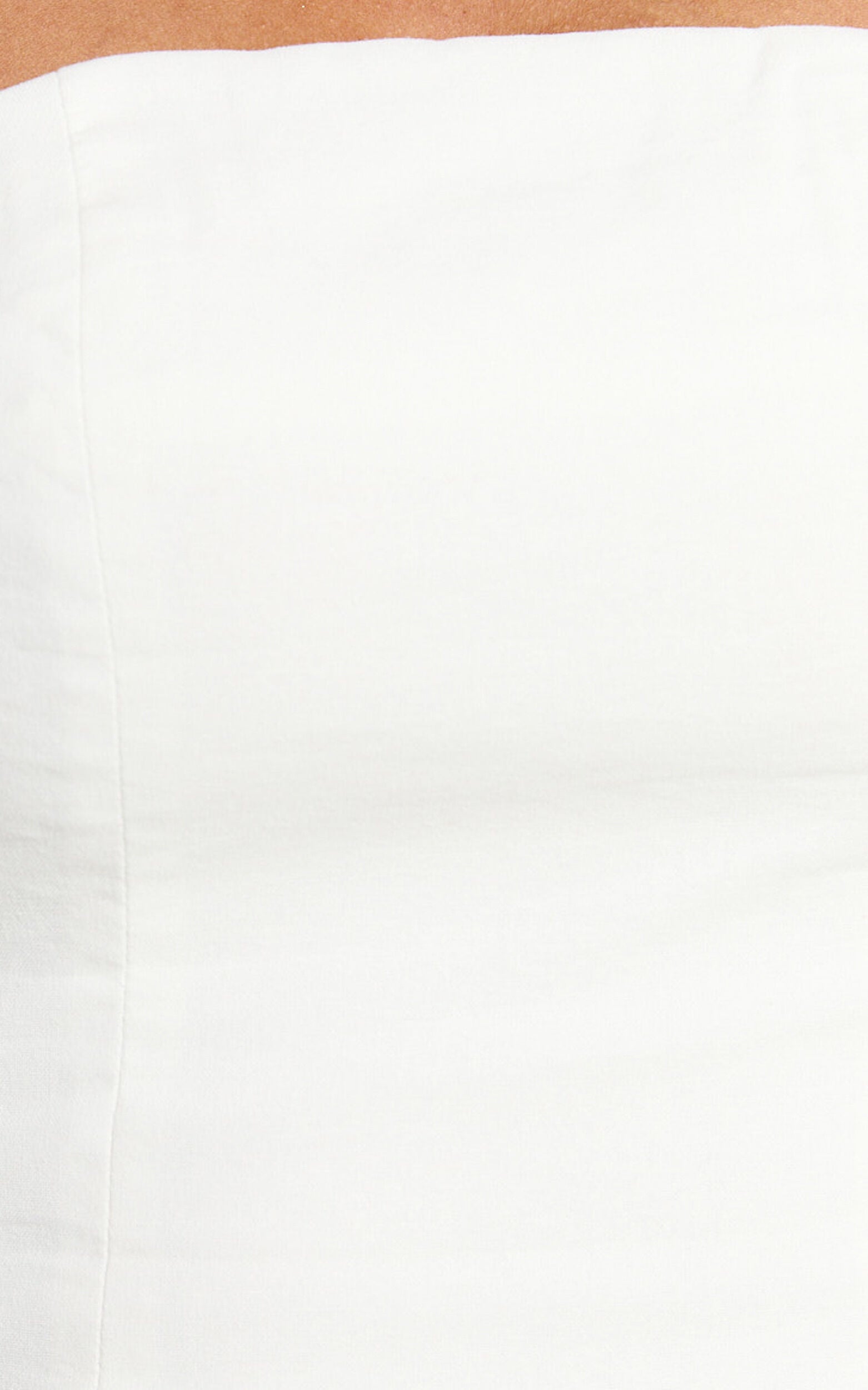 Mercy Top- Linen Square Neck Halter Top in White