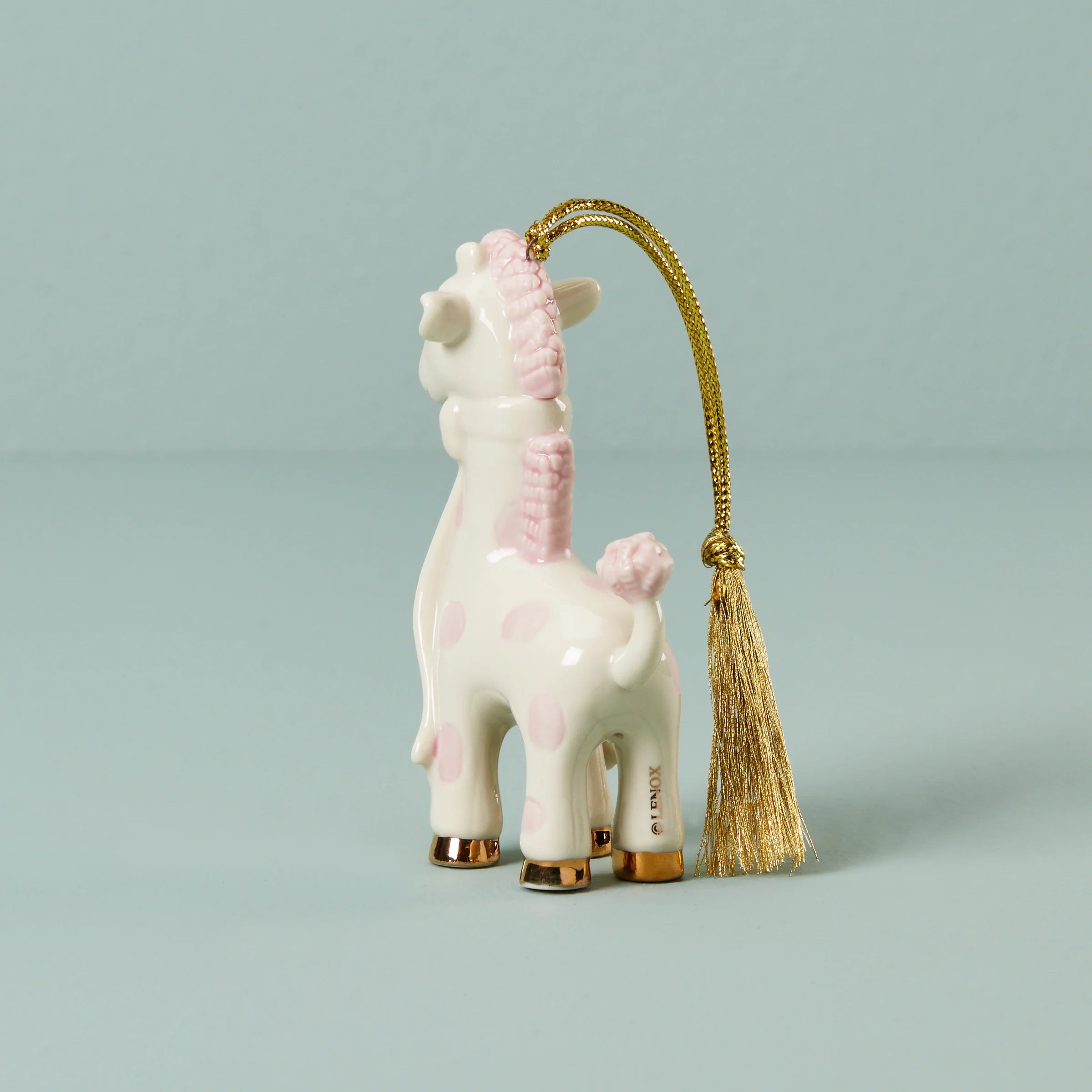 Personalized Baby's Pink Giraffe Ornament