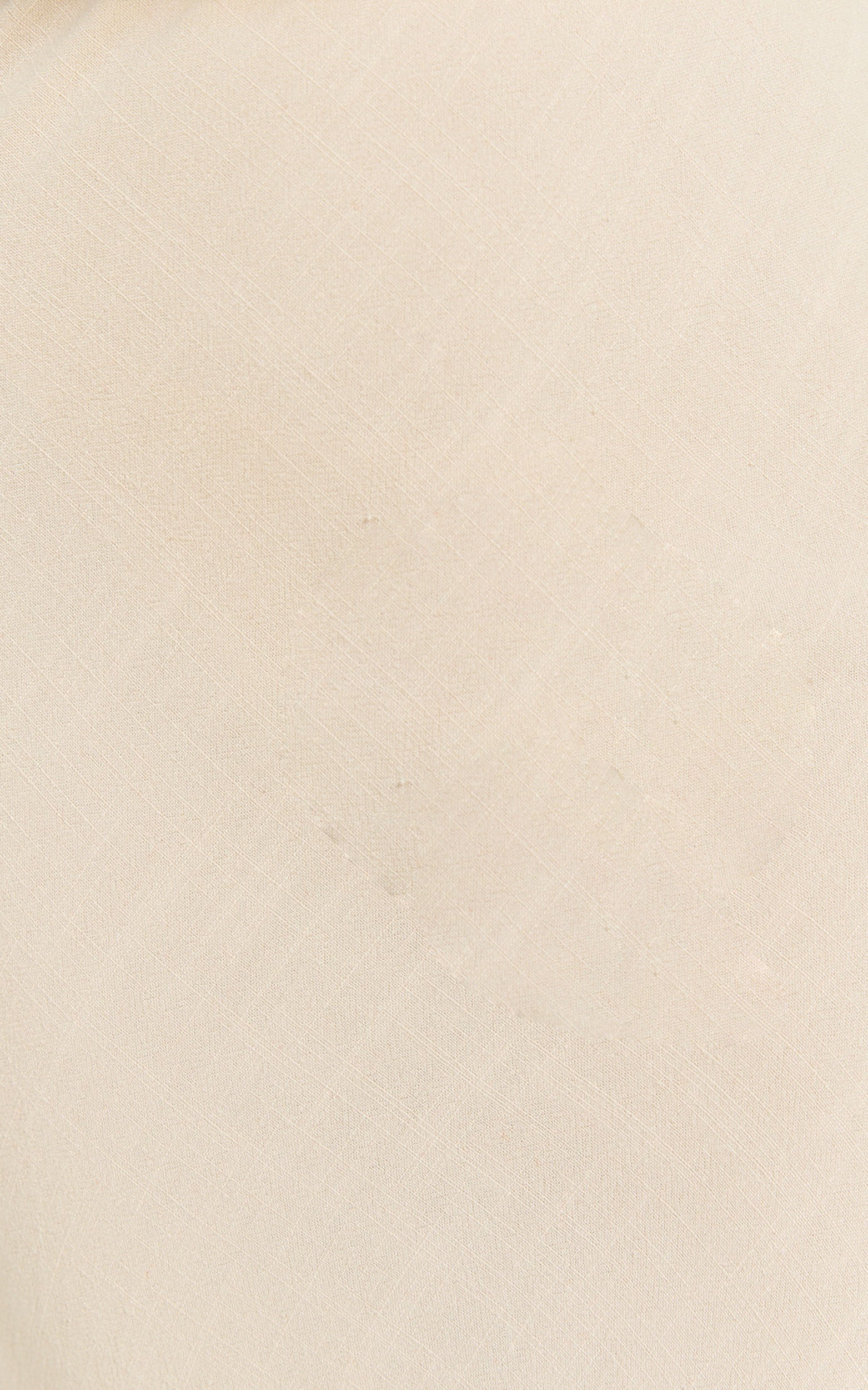 Olivia Midi Skirt - Mid Waisted Linen Bias Cut Split Skirt in Natural