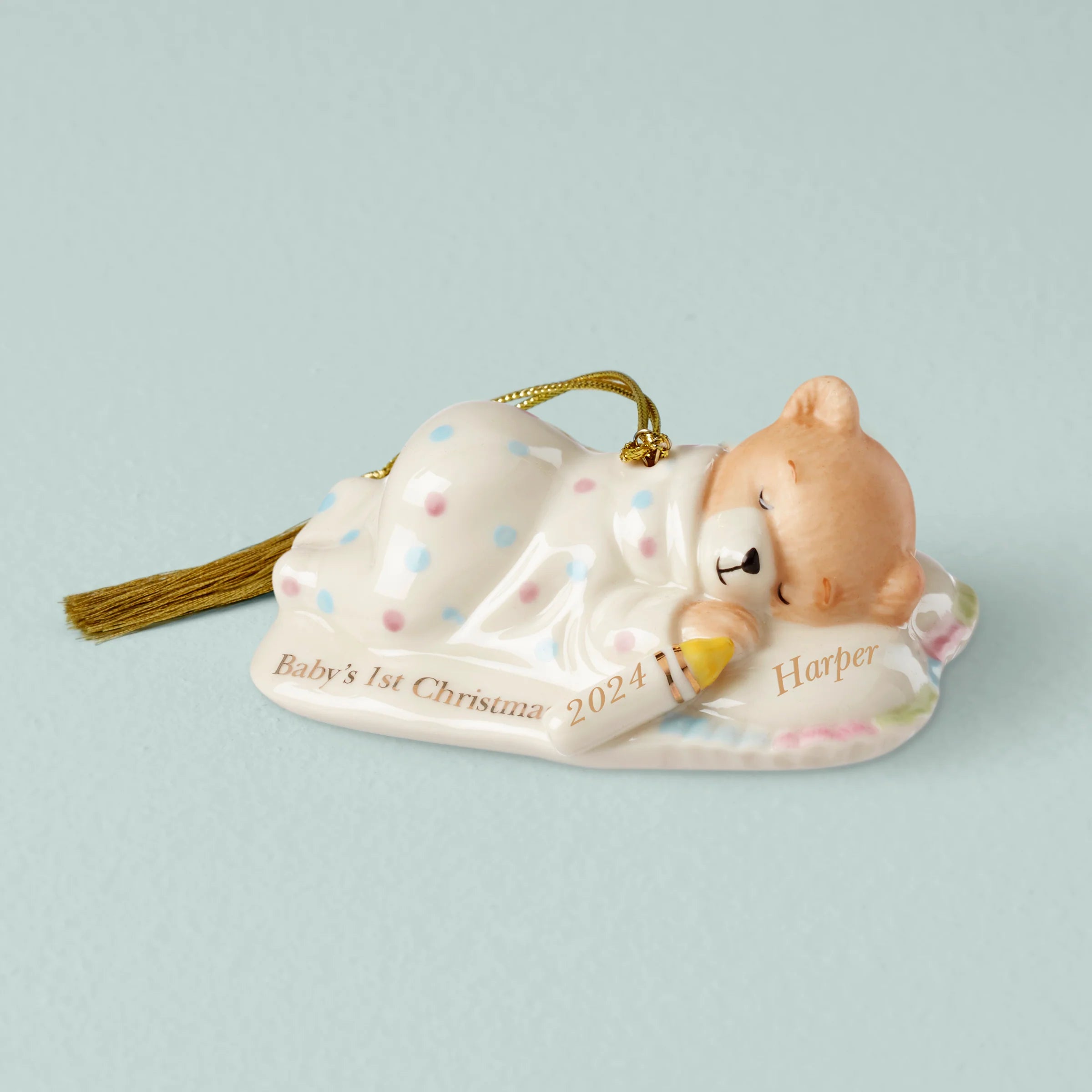 Personalized Baby's Teddy Bear Ornament