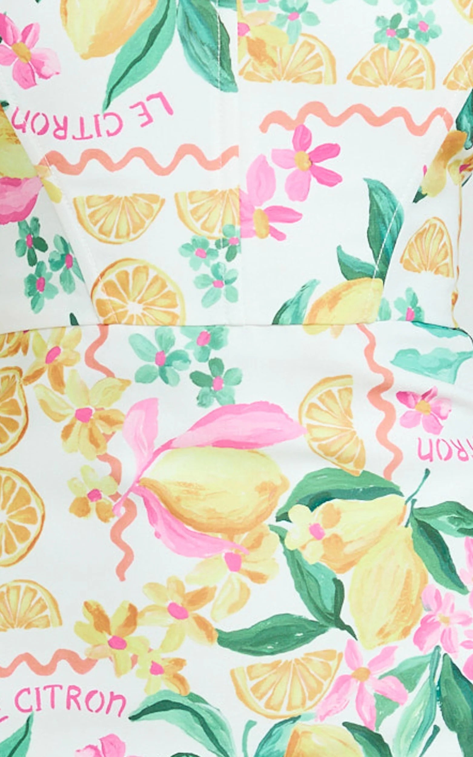 Janice Mini Dress Square Neckline Dress in Le Citron