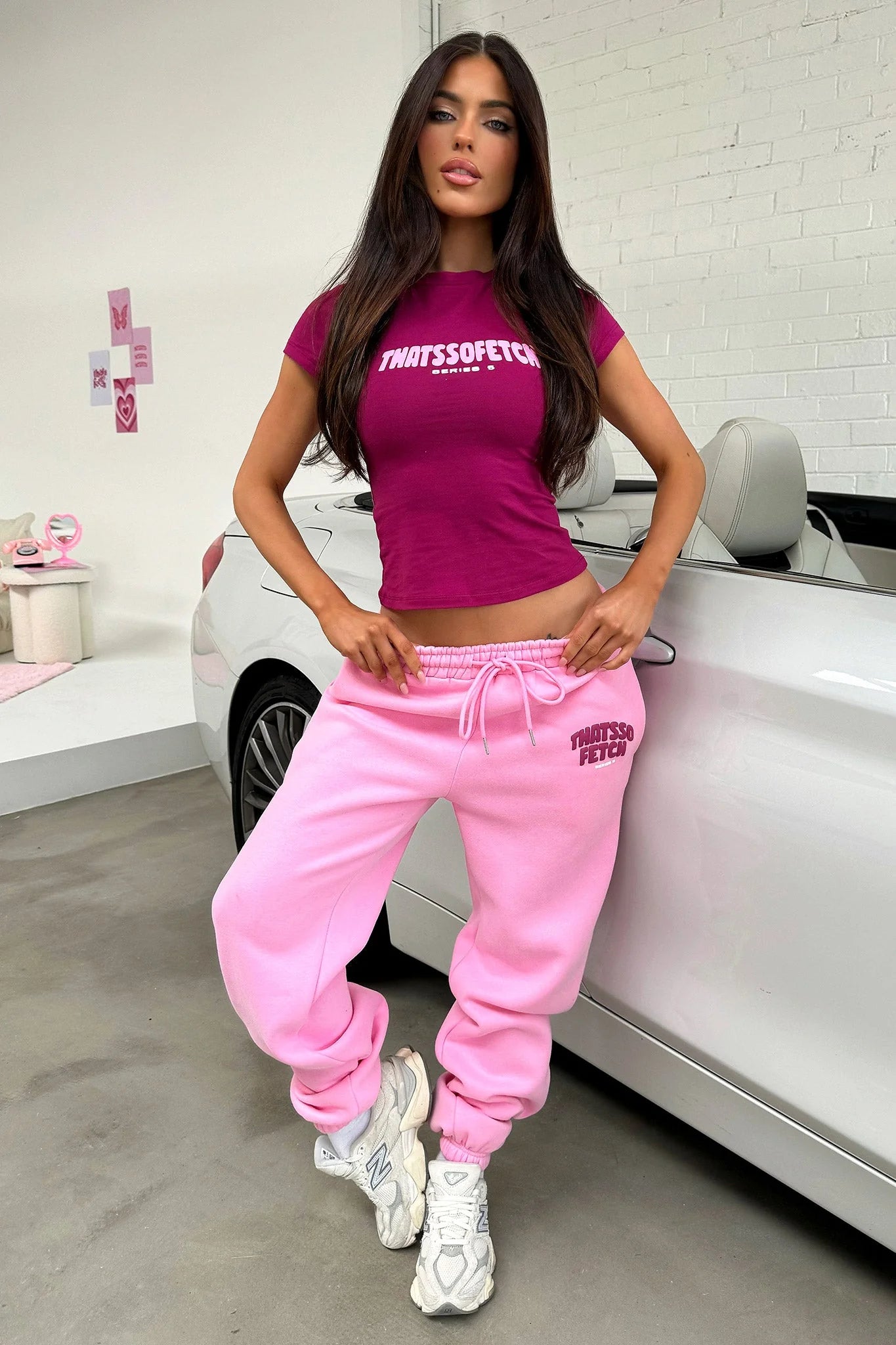 Series 5 Sweatpants - Pink/Burgundy