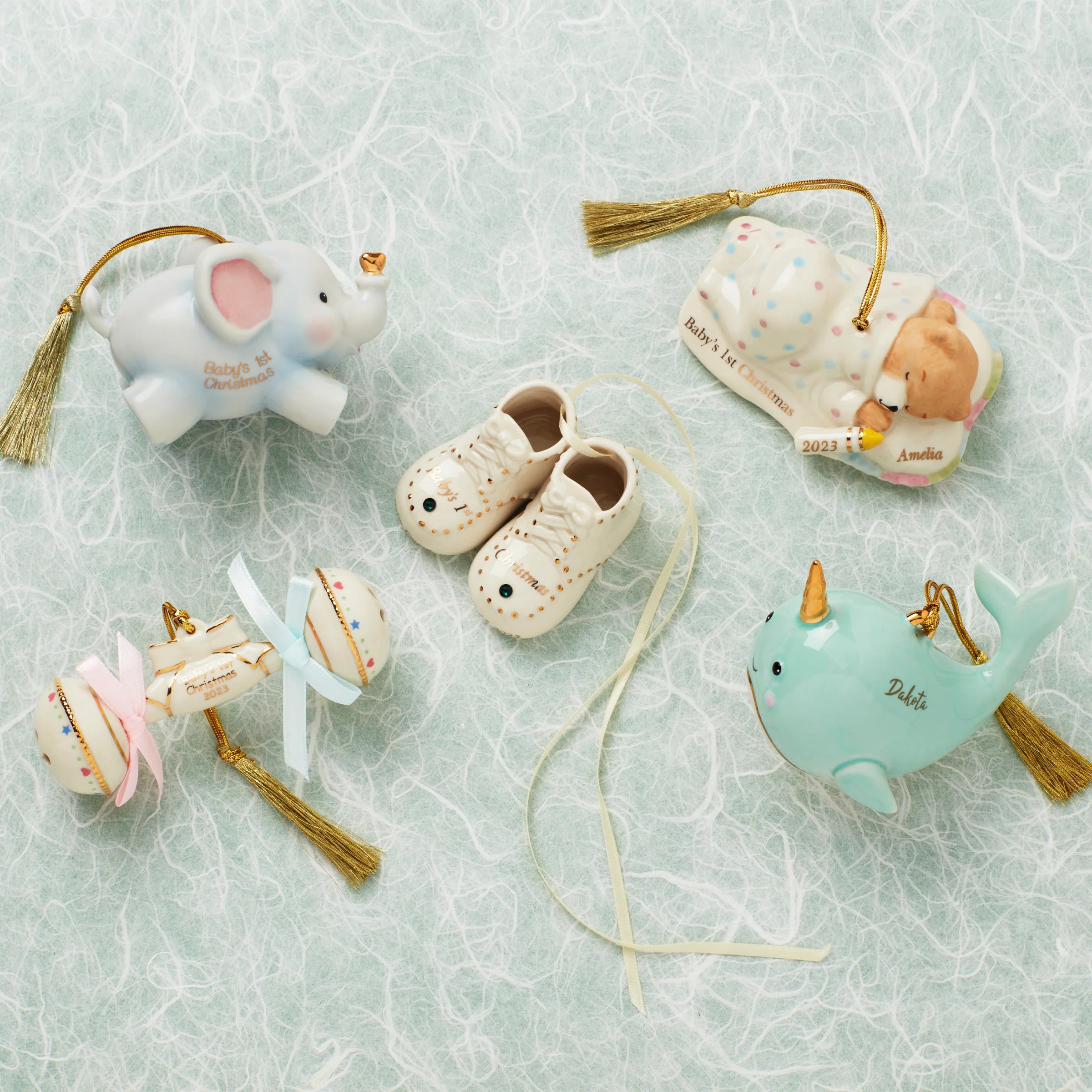 Personalized Baby's Teddy Bear Ornament