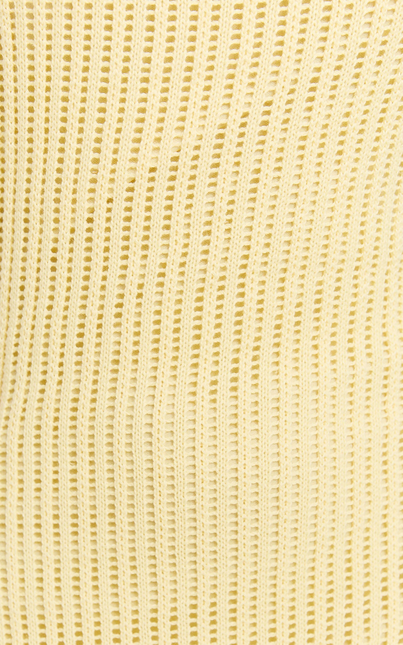 Fhel Maxi Dress - Crochet Strappy Dress in Lemon