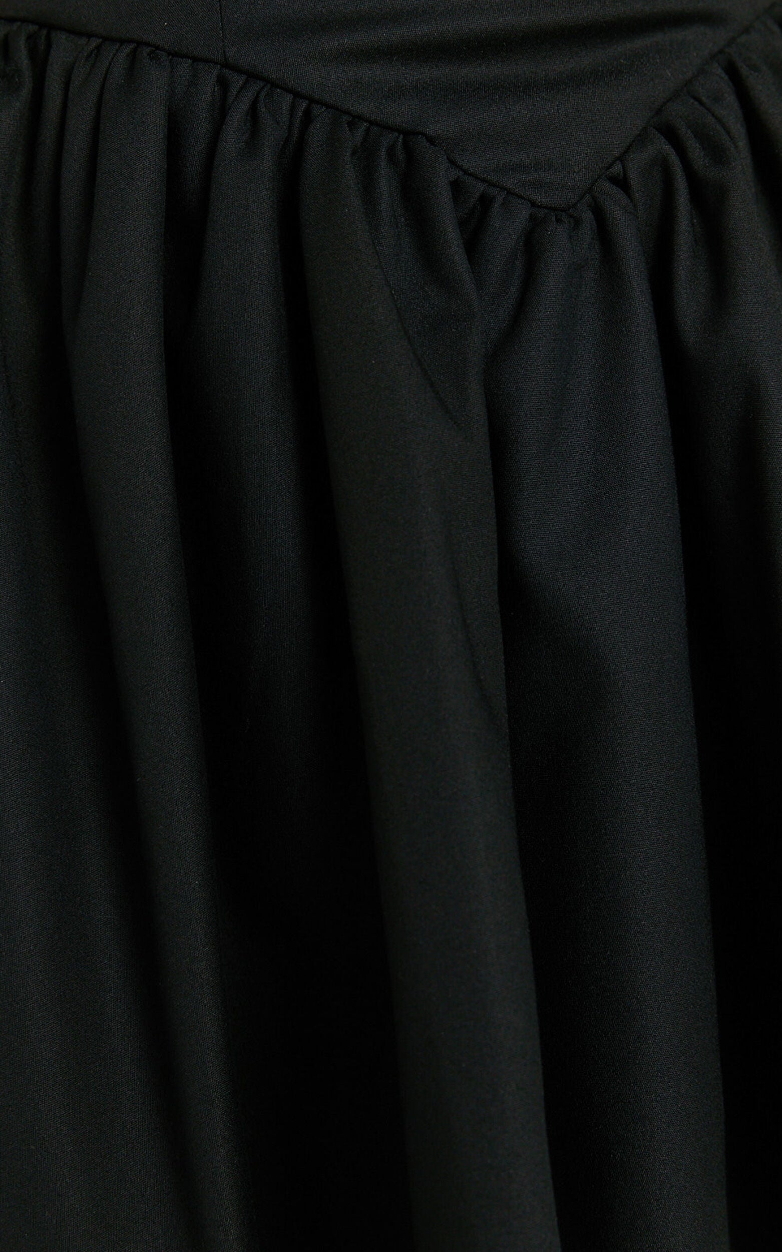 Helda Mini Dress - Halter Tie Neck Corset Panel Dress in Black