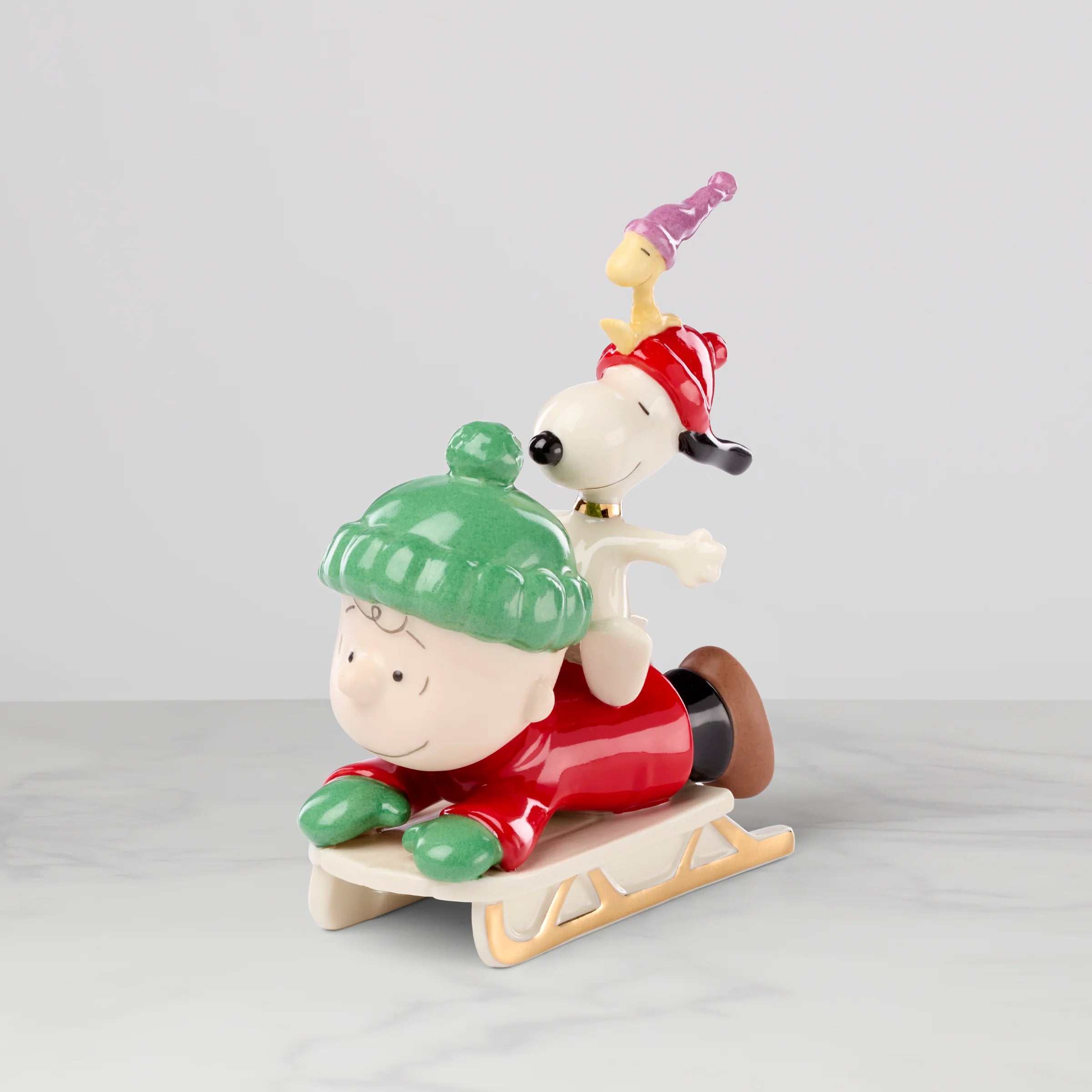 SNOOPY�?s Sledding Adventure Figurine