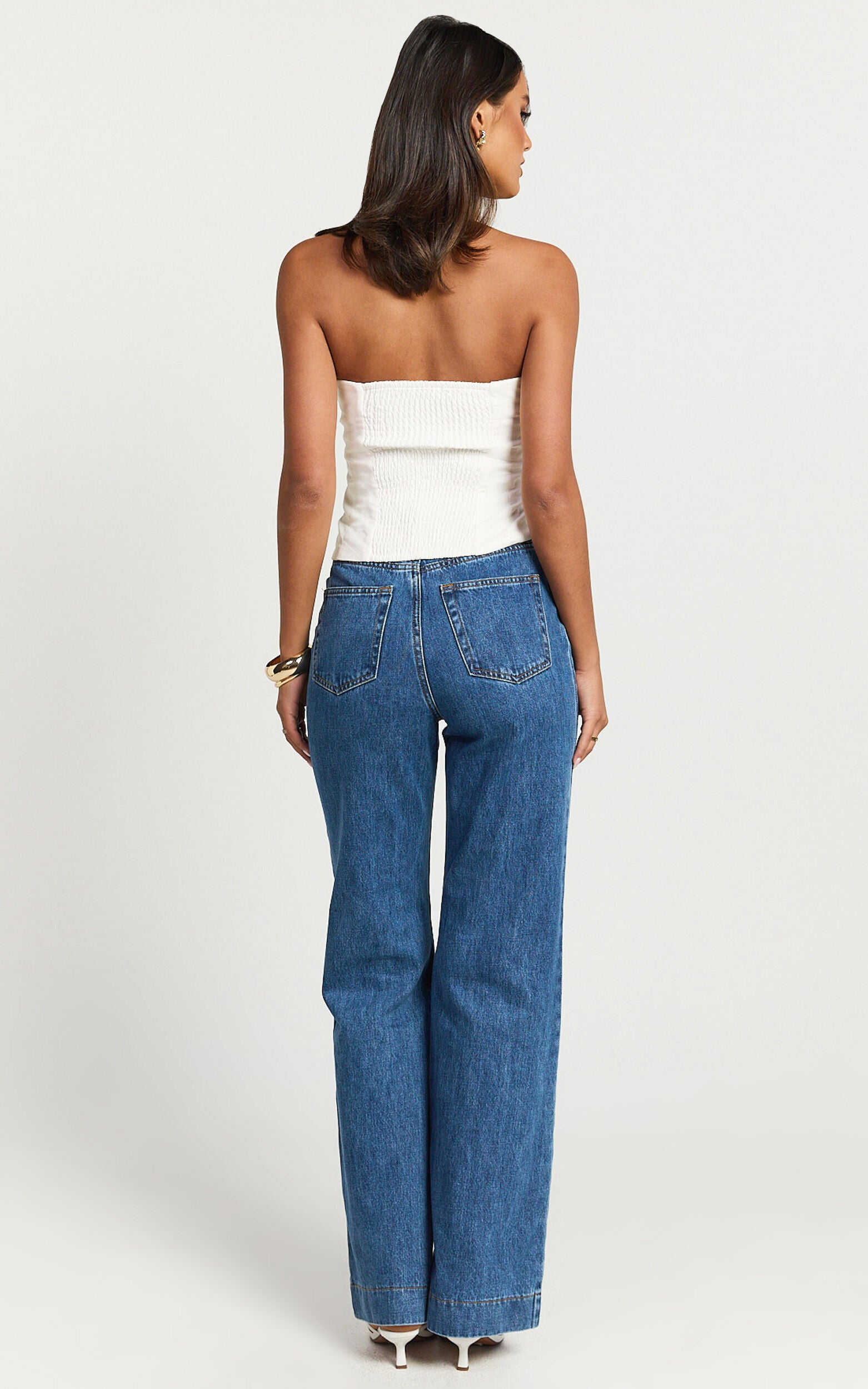 Mercy Top- Linen Square Neck Halter Top in White