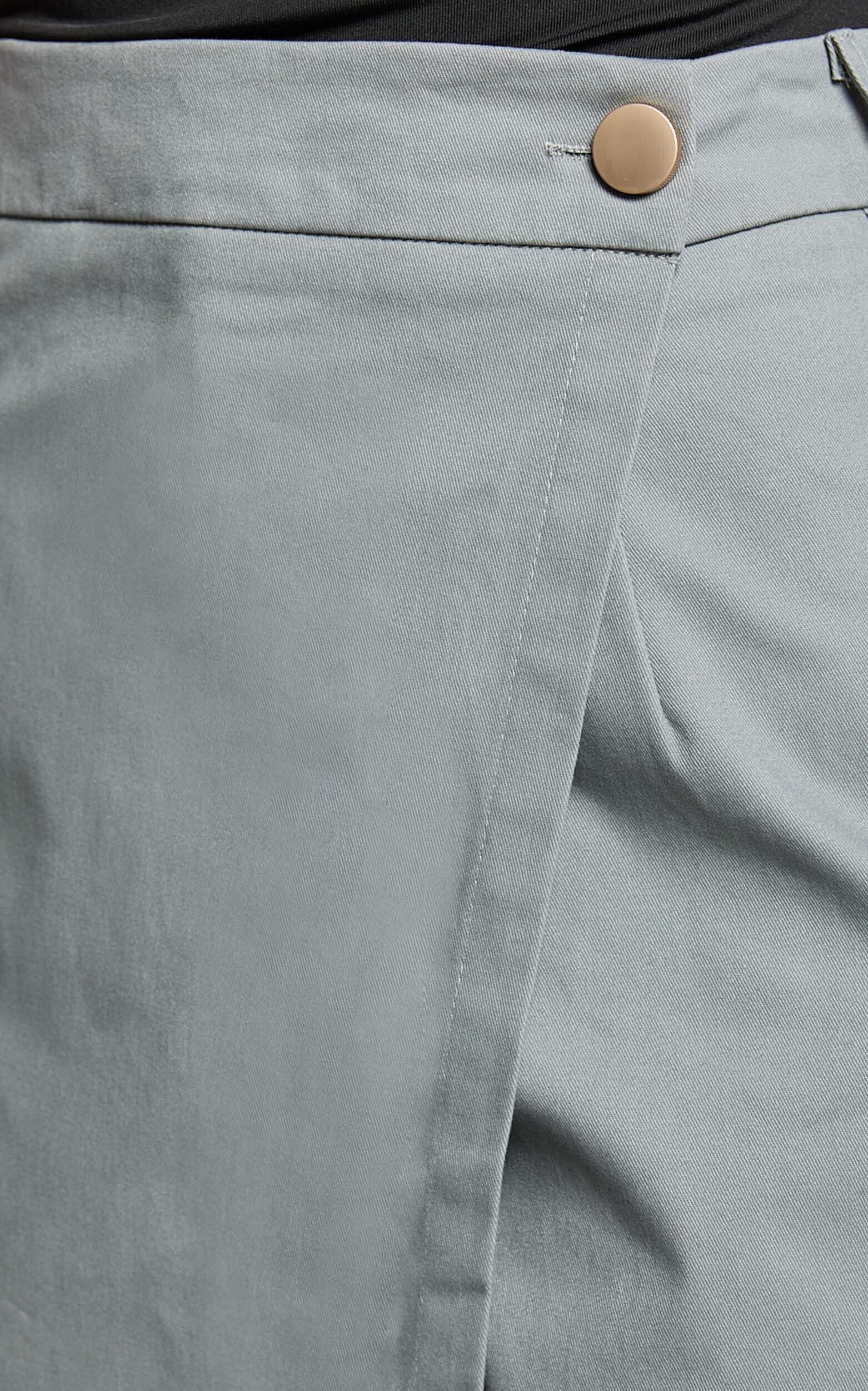 Gerry Skort - Twill Wrap Front Skort in Slate