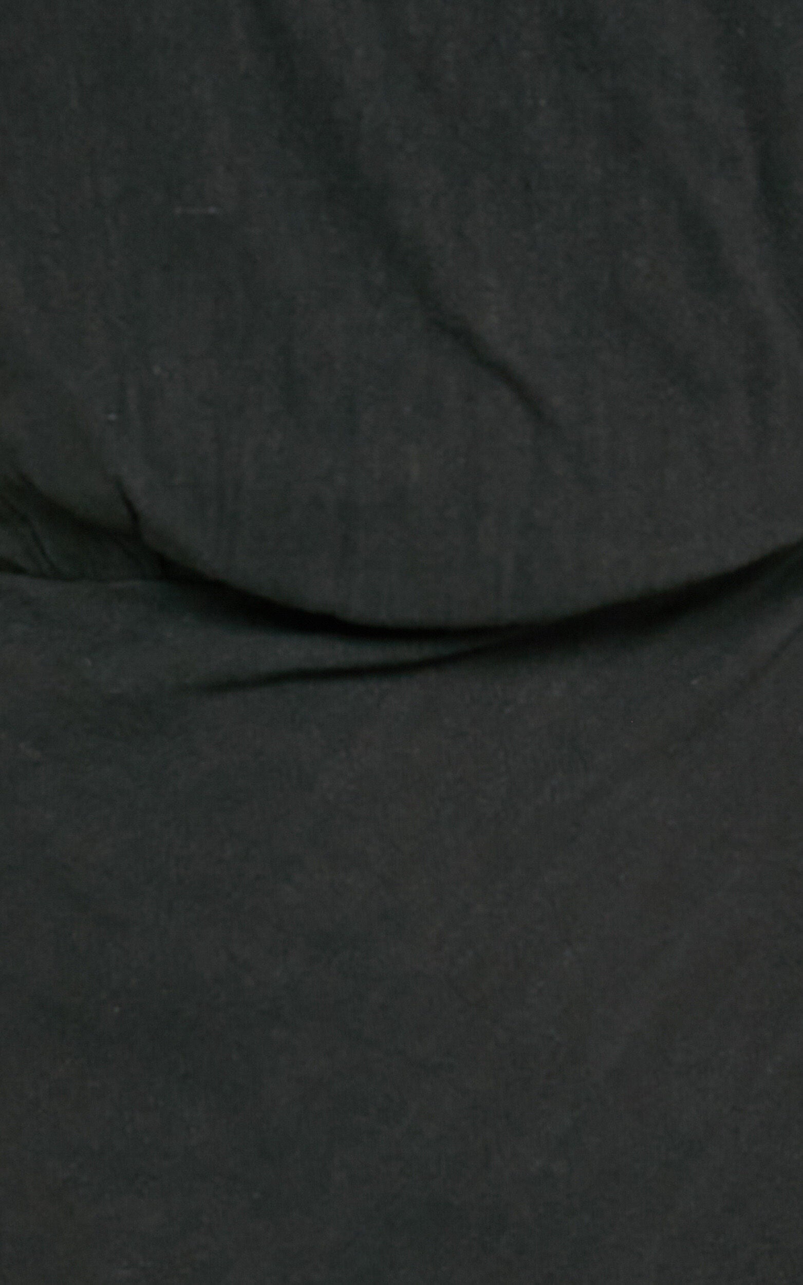 Jacqueline Midi Dress - Linen One Shoulder Dress in Black