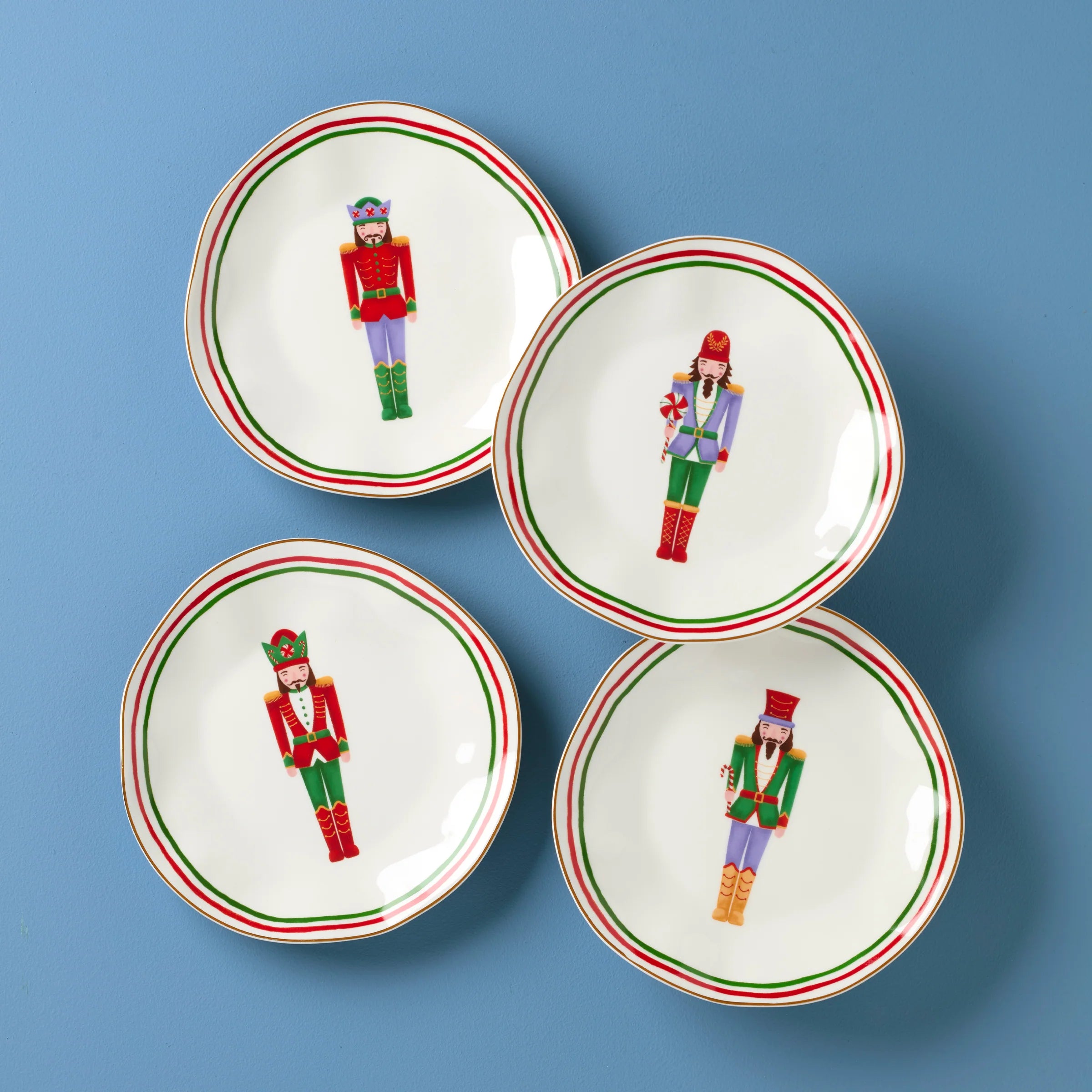 Nutcracker Dinnerware Accent Plates, Set of 4