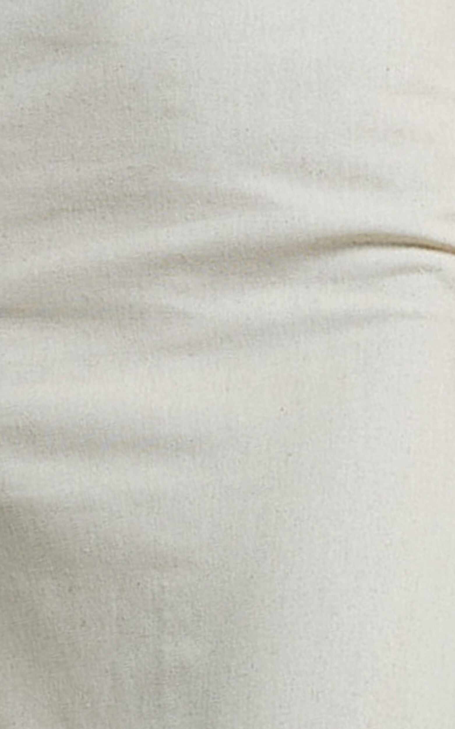 Vance Maxi Skirt - Linen Back Split Skirt in Oat