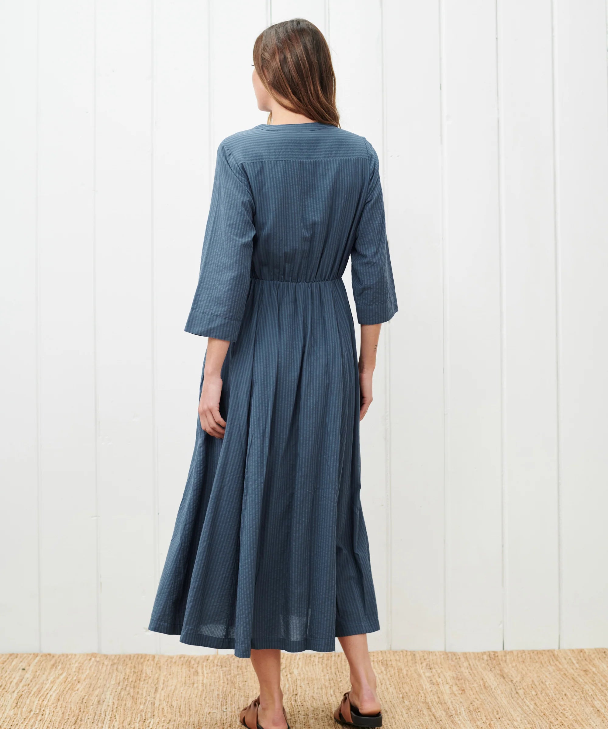 Seersucker Shirt Dress