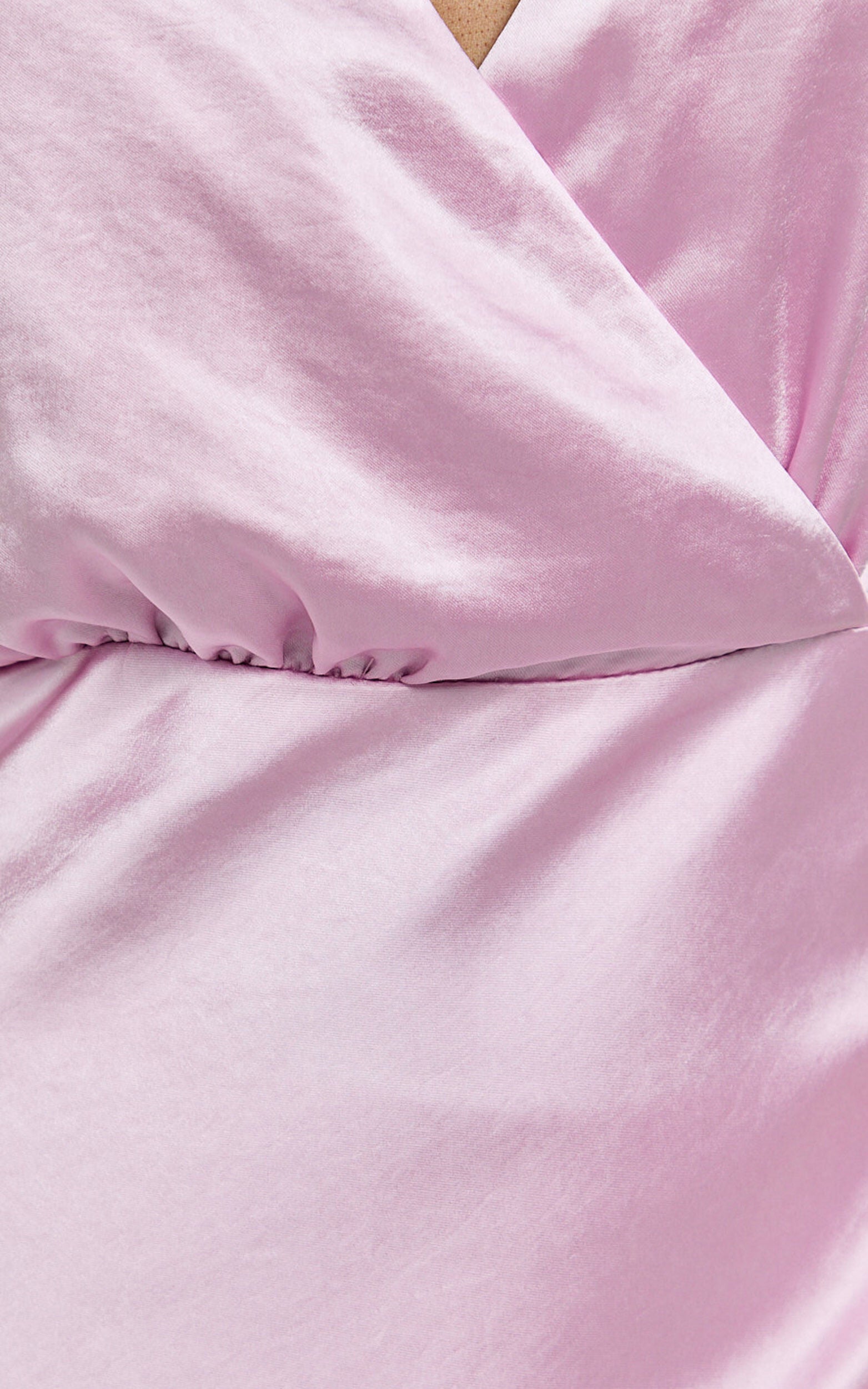 Hailey Maxi Dress - Cap Sleeve V Neck Dress in Pink