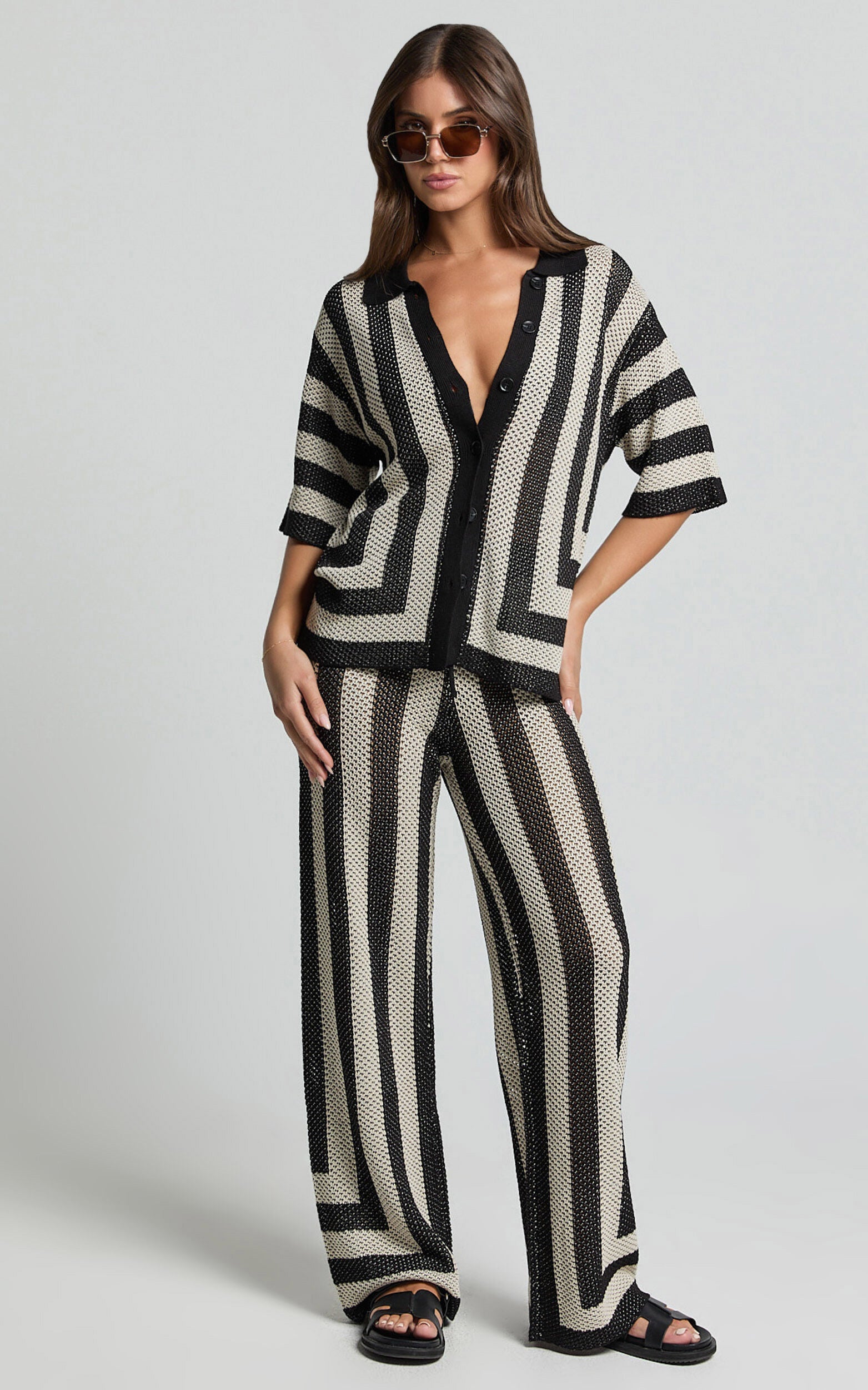 Seven Wonders -  Ziggy Pant in Black/Sand