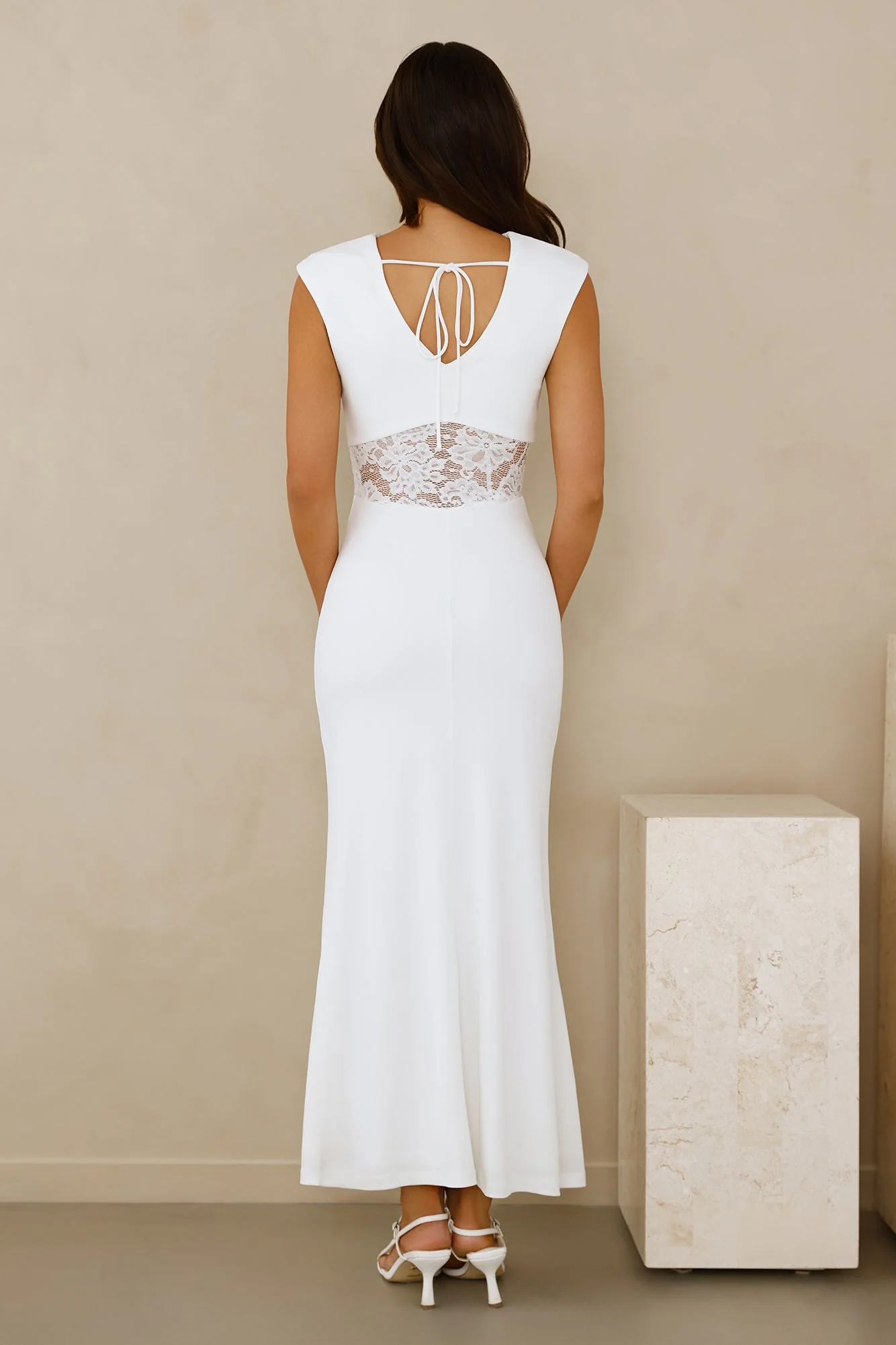 Spellbound By You Maxi Dress White